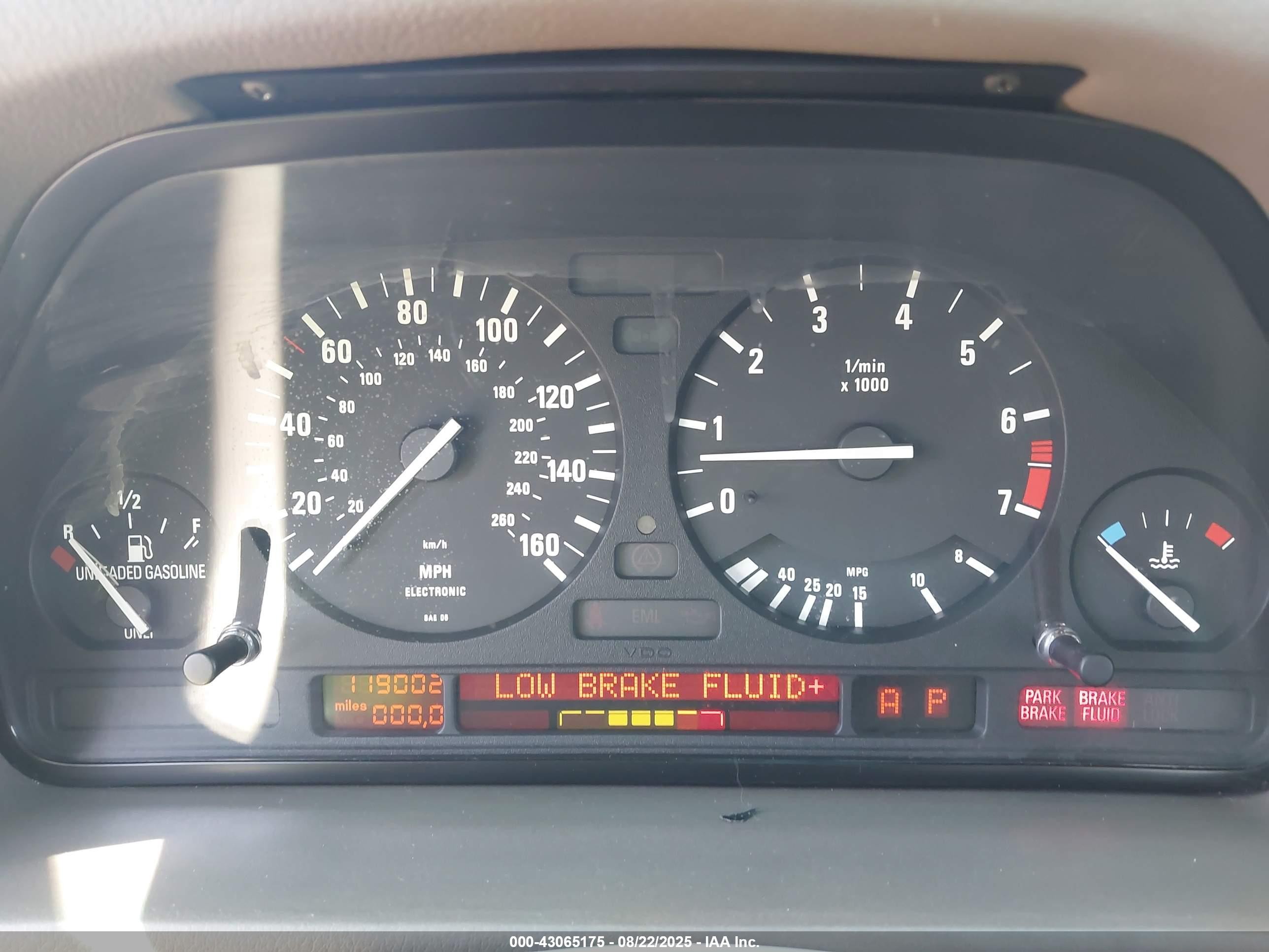 1995 Bmw 540 I Automatic Champagne vin: WBAHE632XSGF32256