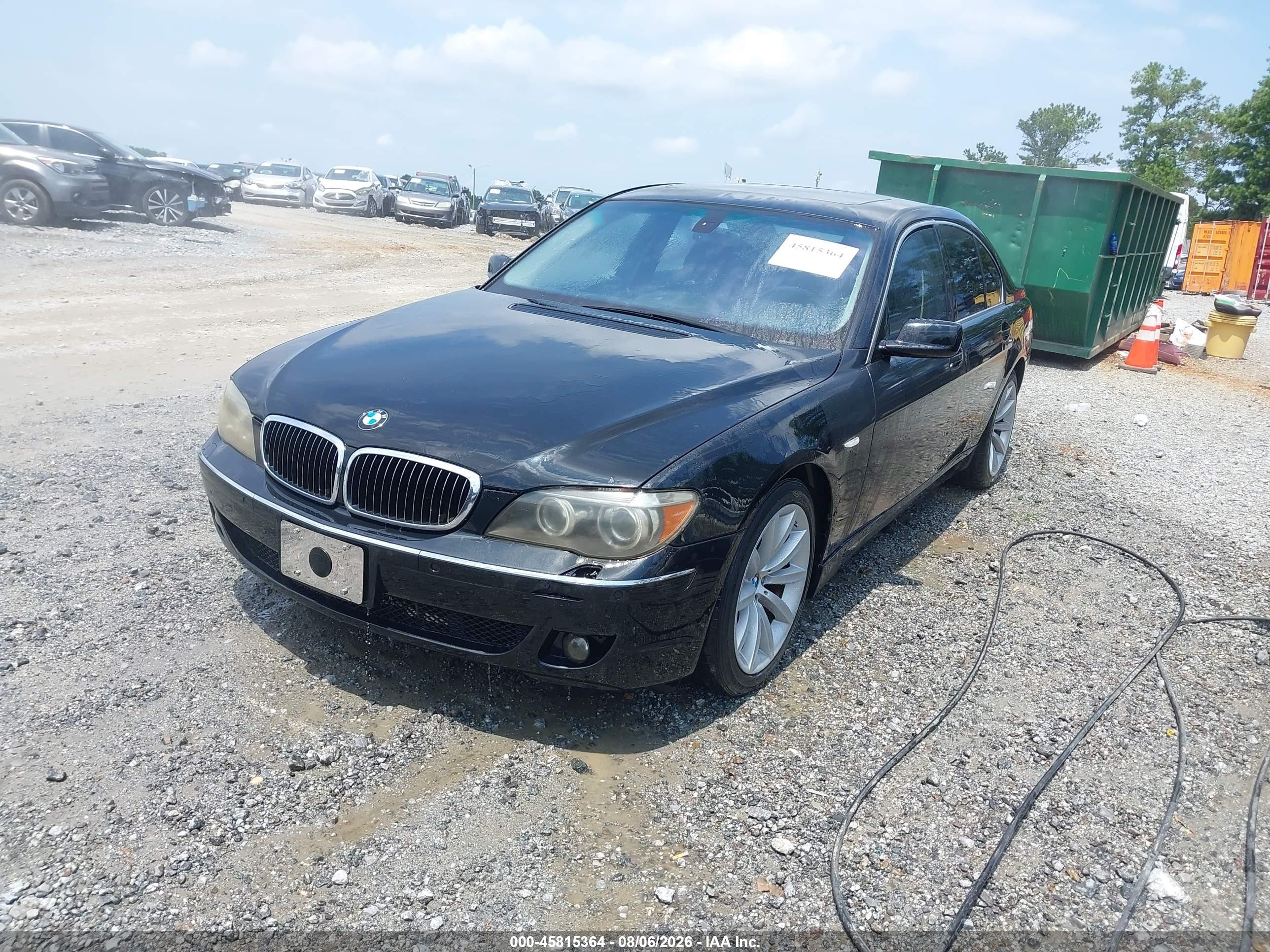 2007 Bmw 750i   Black vin: WBAHL83507DT07894
