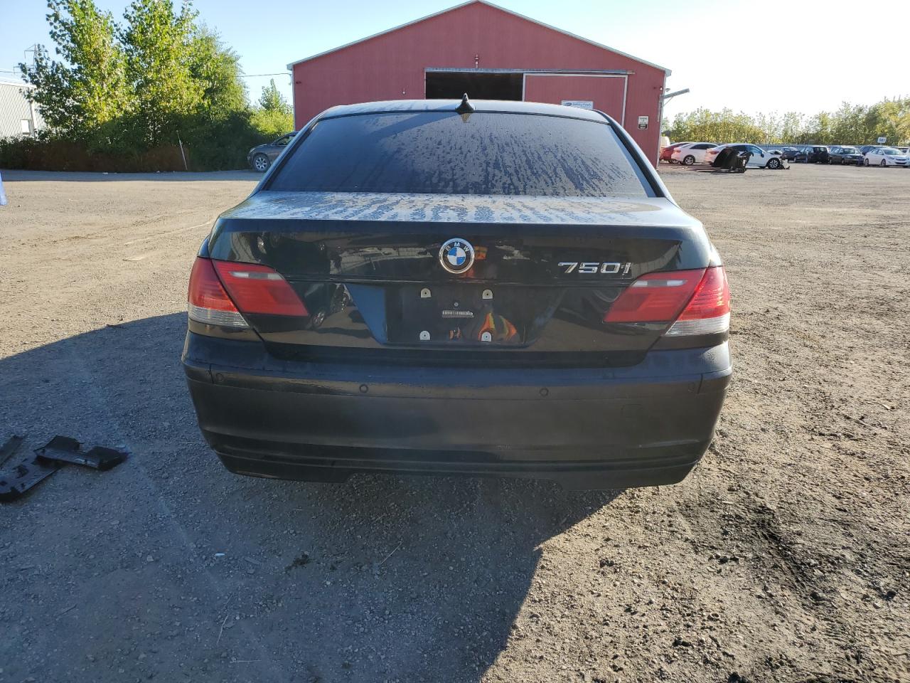 2008 Bmw 750 I Черный vin: WBAHL83508DT13941