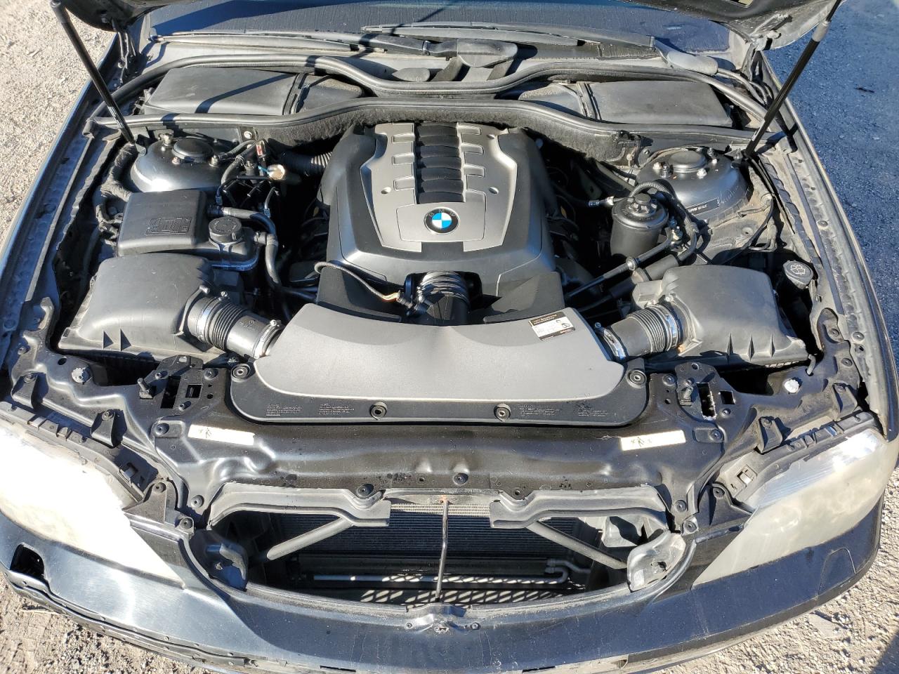 2008 Bmw 750 I Черный vin: WBAHL83508DT13941