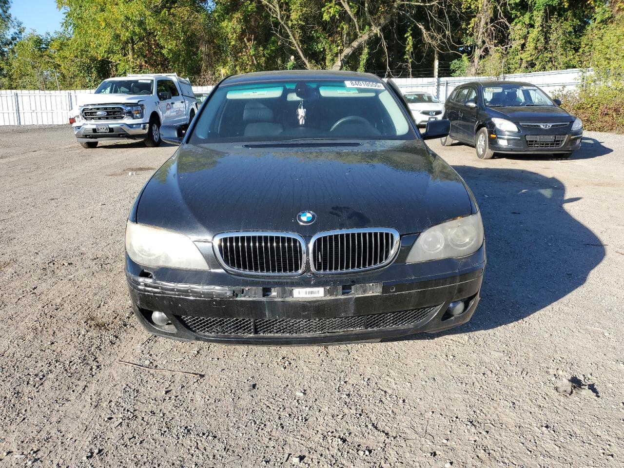 2008 Bmw 750 I Черный vin: WBAHL83508DT13941