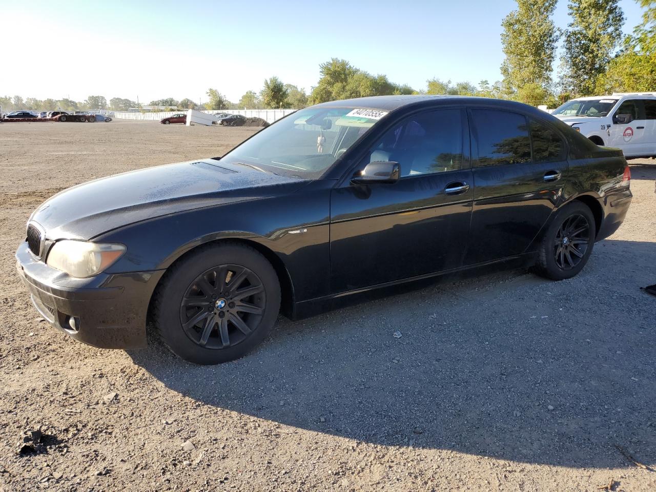 2008 Bmw 750 I Черный vin: WBAHL83508DT13941