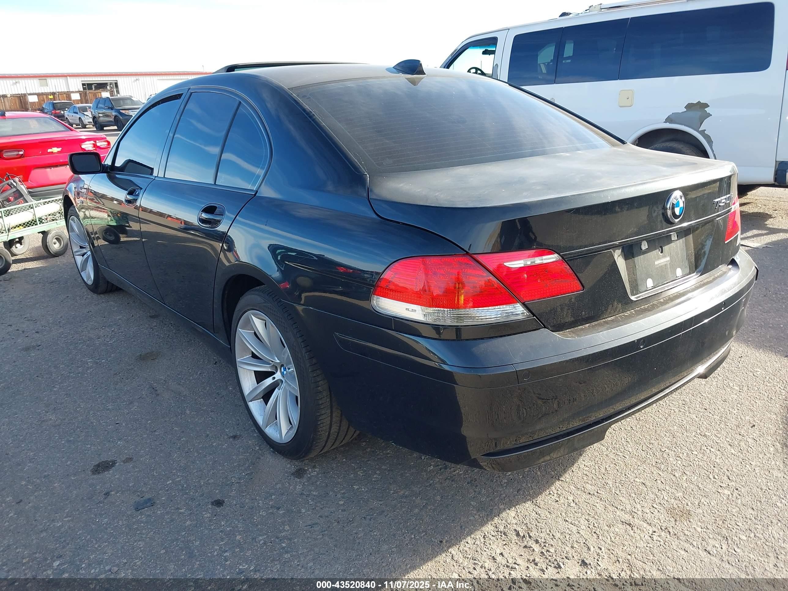 2007 Bmw 750i   Black vin: WBAHL83517DT10254