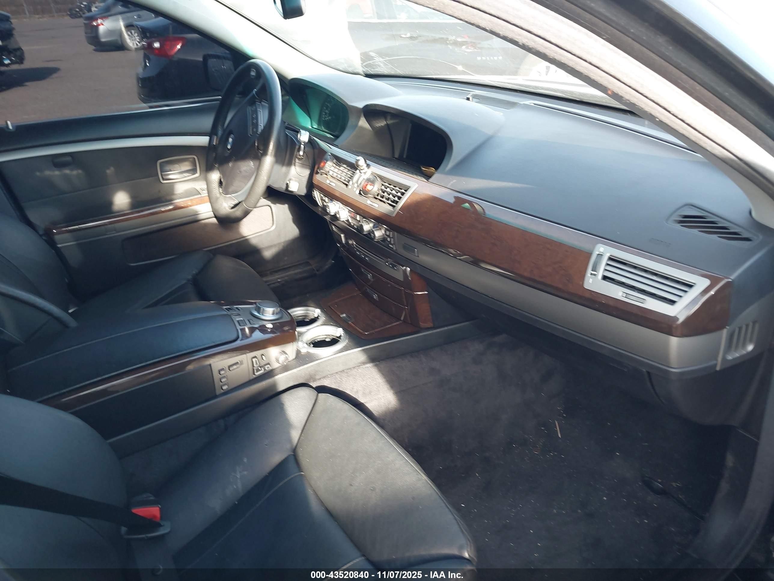 2007 Bmw 750i   Black vin: WBAHL83517DT10254
