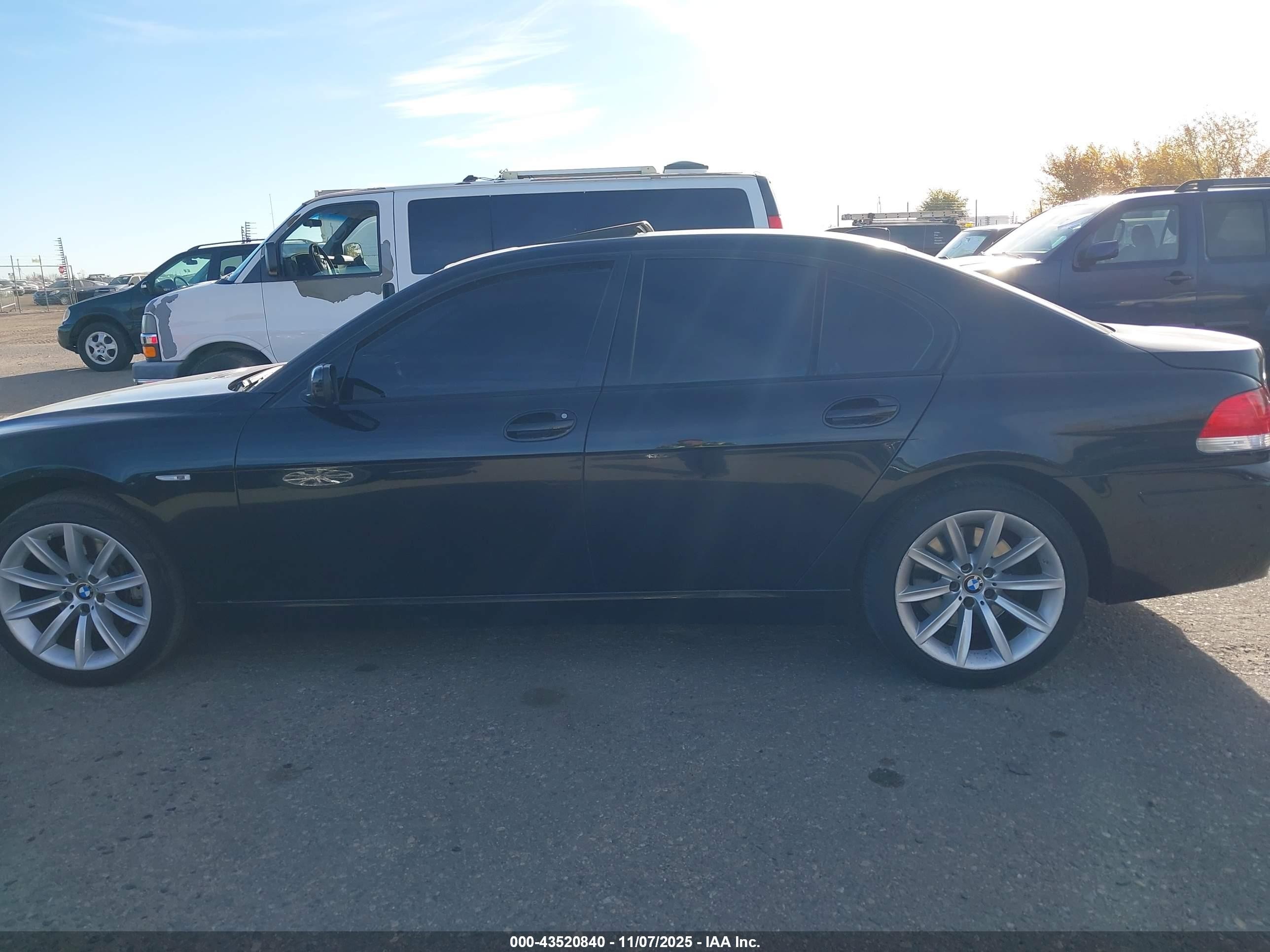 2007 Bmw 750i   Black vin: WBAHL83517DT10254
