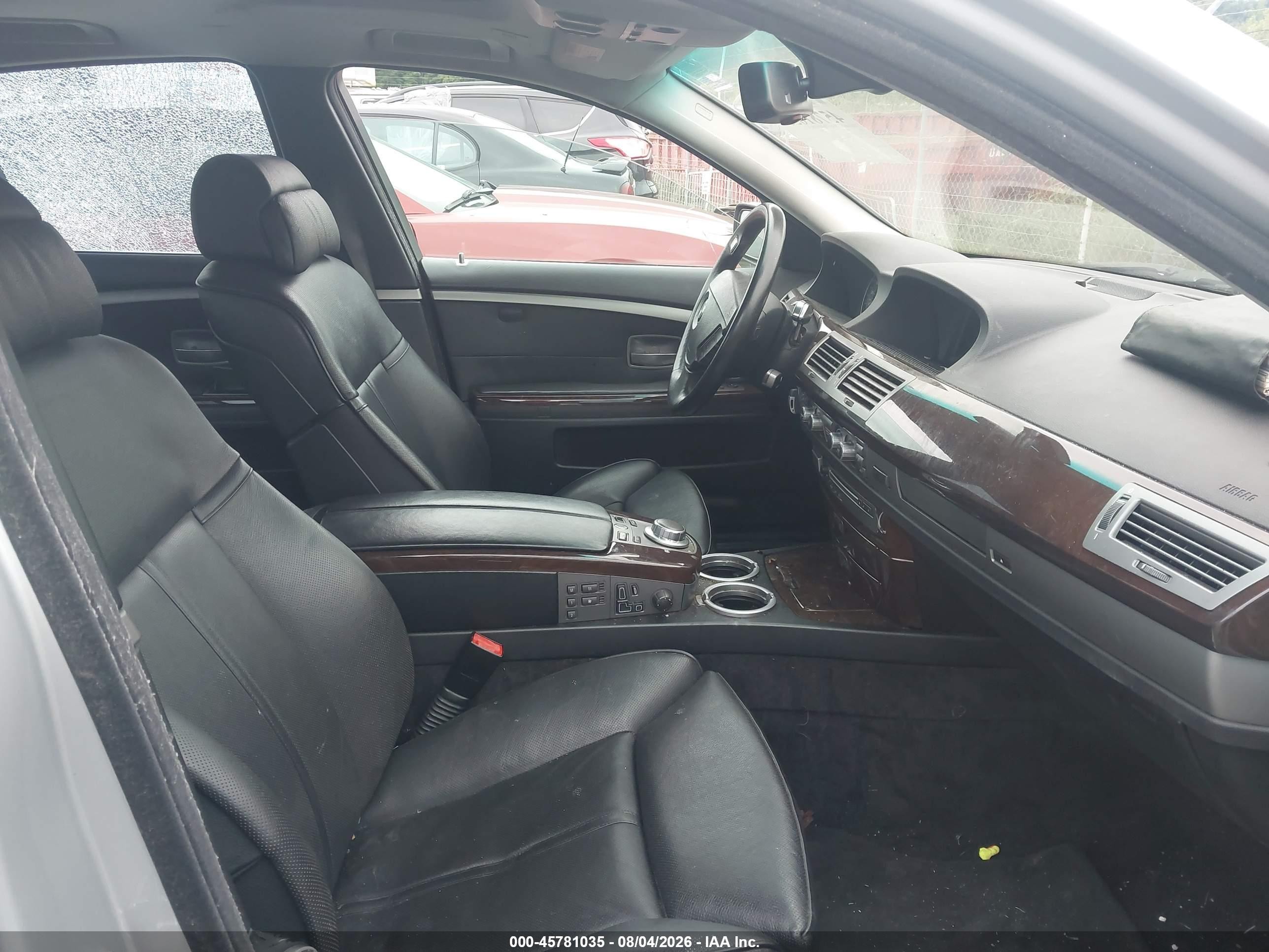2007 Bmw 750i   Silver vin: WBAHL83517DT10920