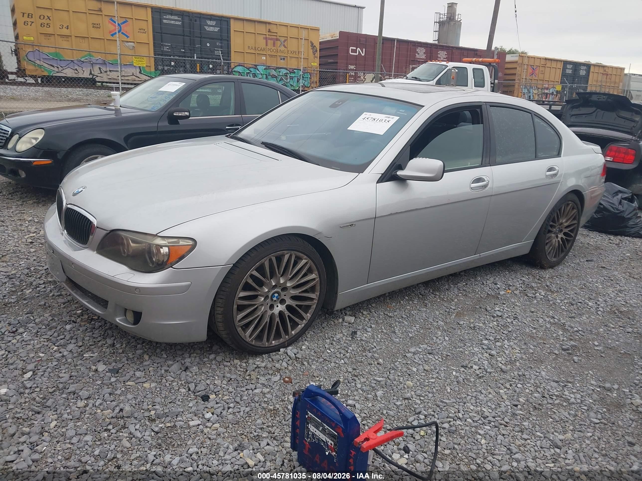 2007 Bmw 750i   Silver vin: WBAHL83517DT10920