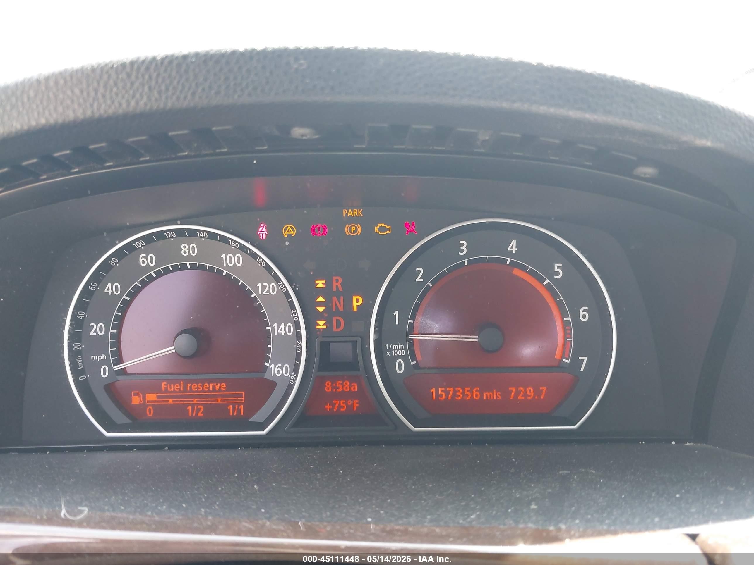 2008 Bmw 750i   Gray vin: WBAHL83518DT14354
