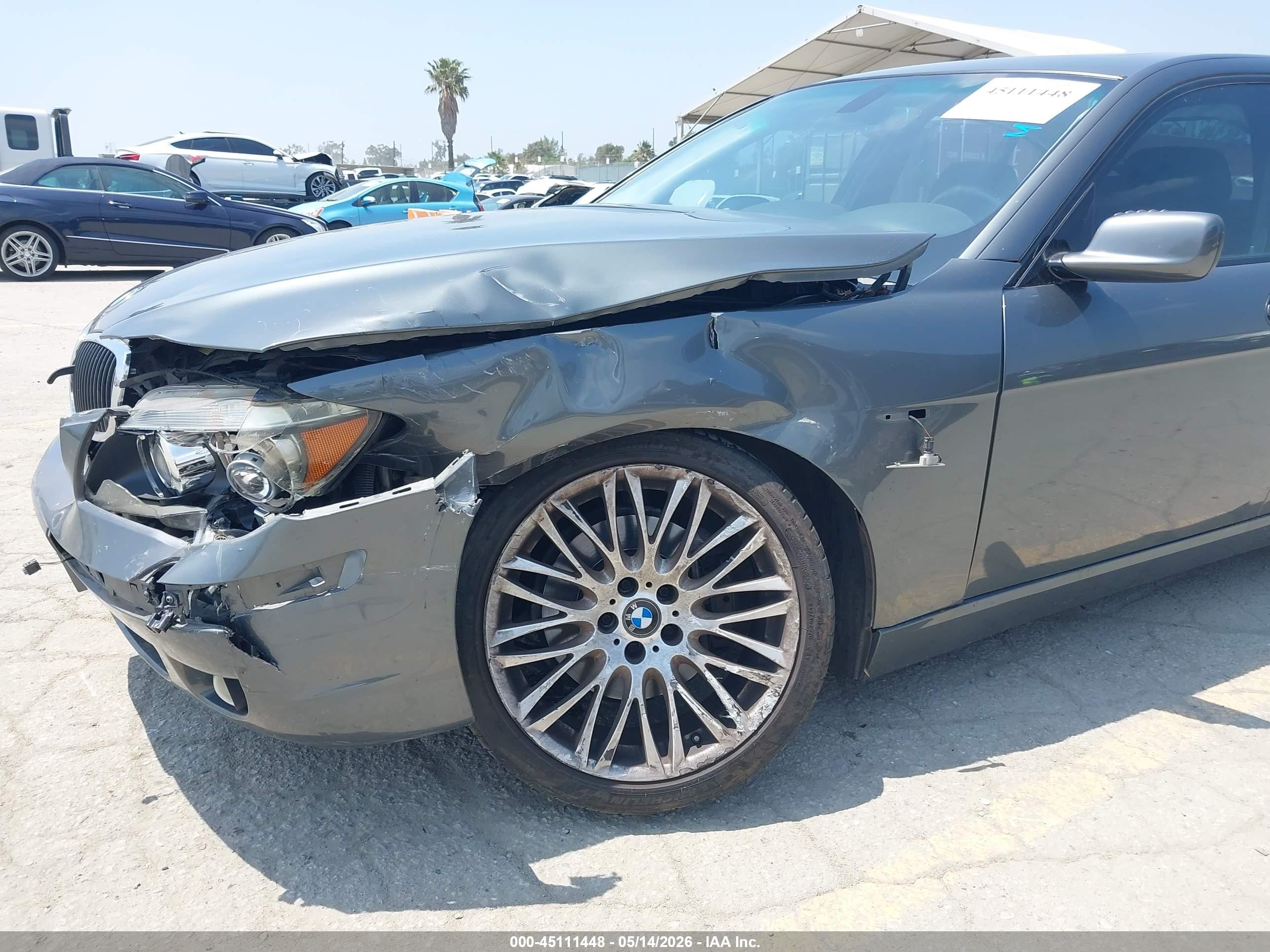2008 Bmw 750i   Gray vin: WBAHL83518DT14354