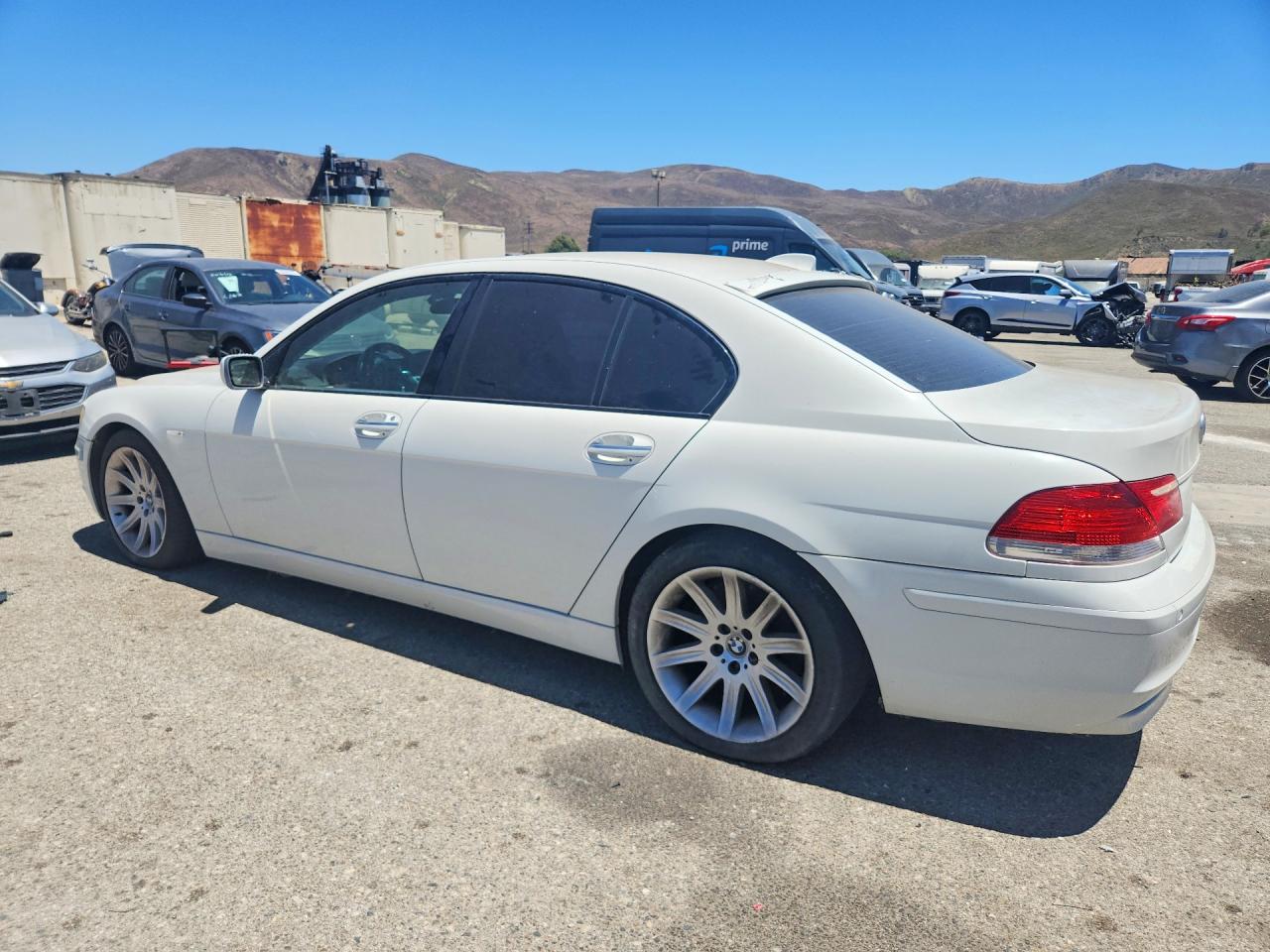 2006 Bmw 750 I White vin: WBAHL83536DT00145