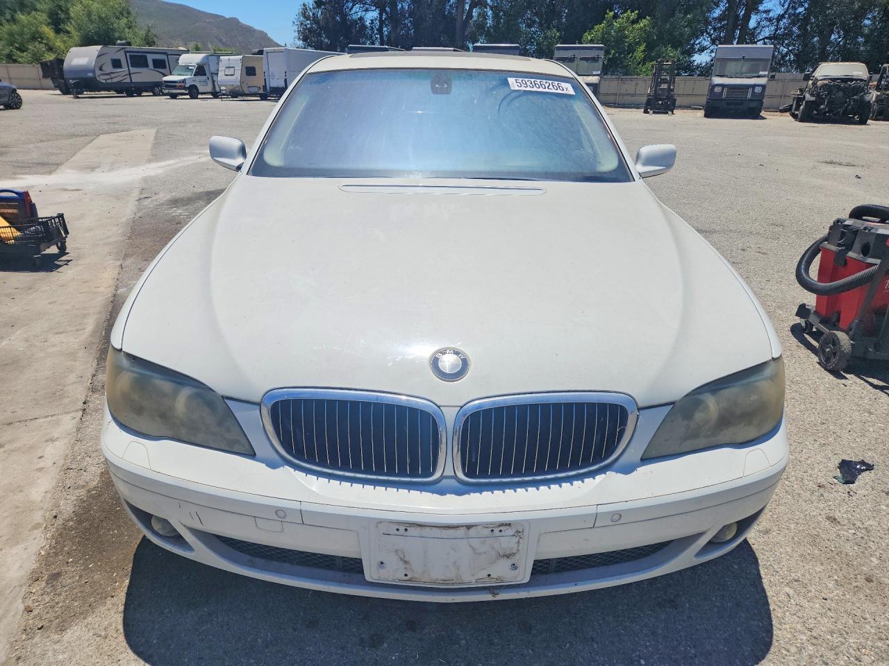 2006 Bmw 750 I White vin: WBAHL83536DT00145