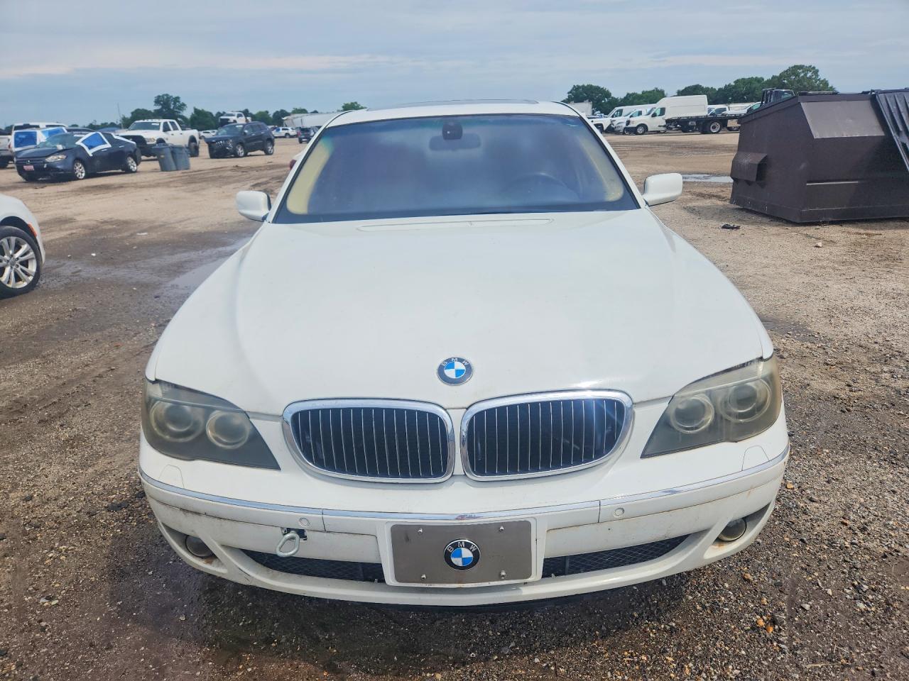 2007 Bmw 750 I Белый vin: WBAHL83537DT08988