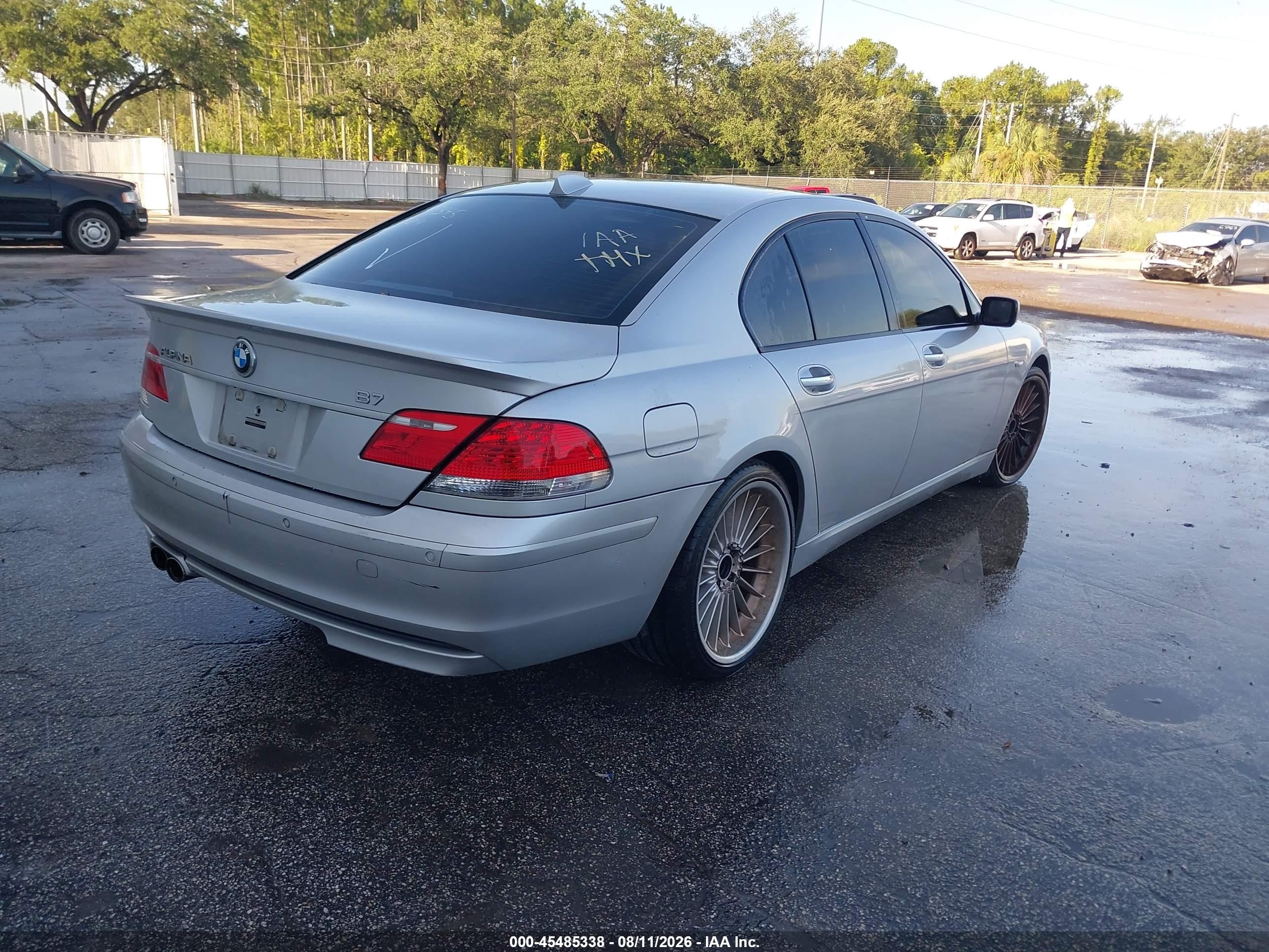 2007 Bmw 750i   Silver vin: WBAHL83537DT89345