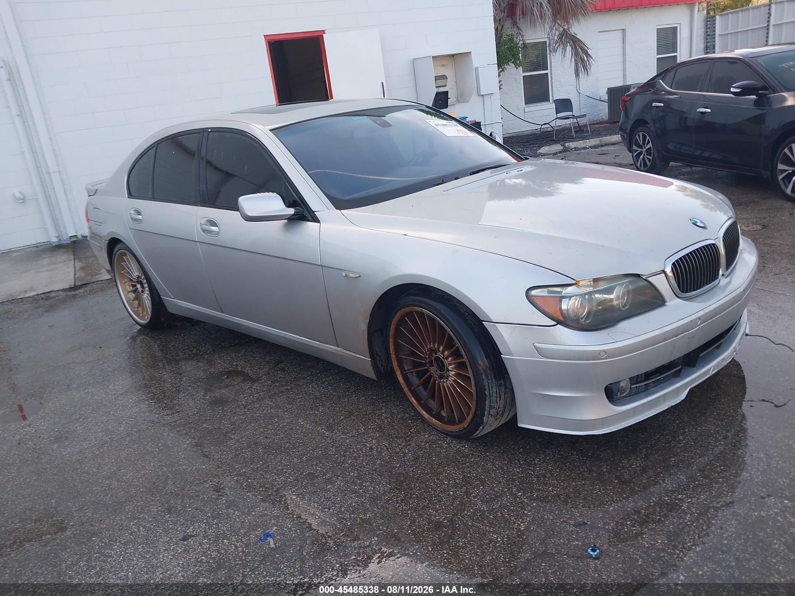 2007 Bmw 750i   Silver vin: WBAHL83537DT89345