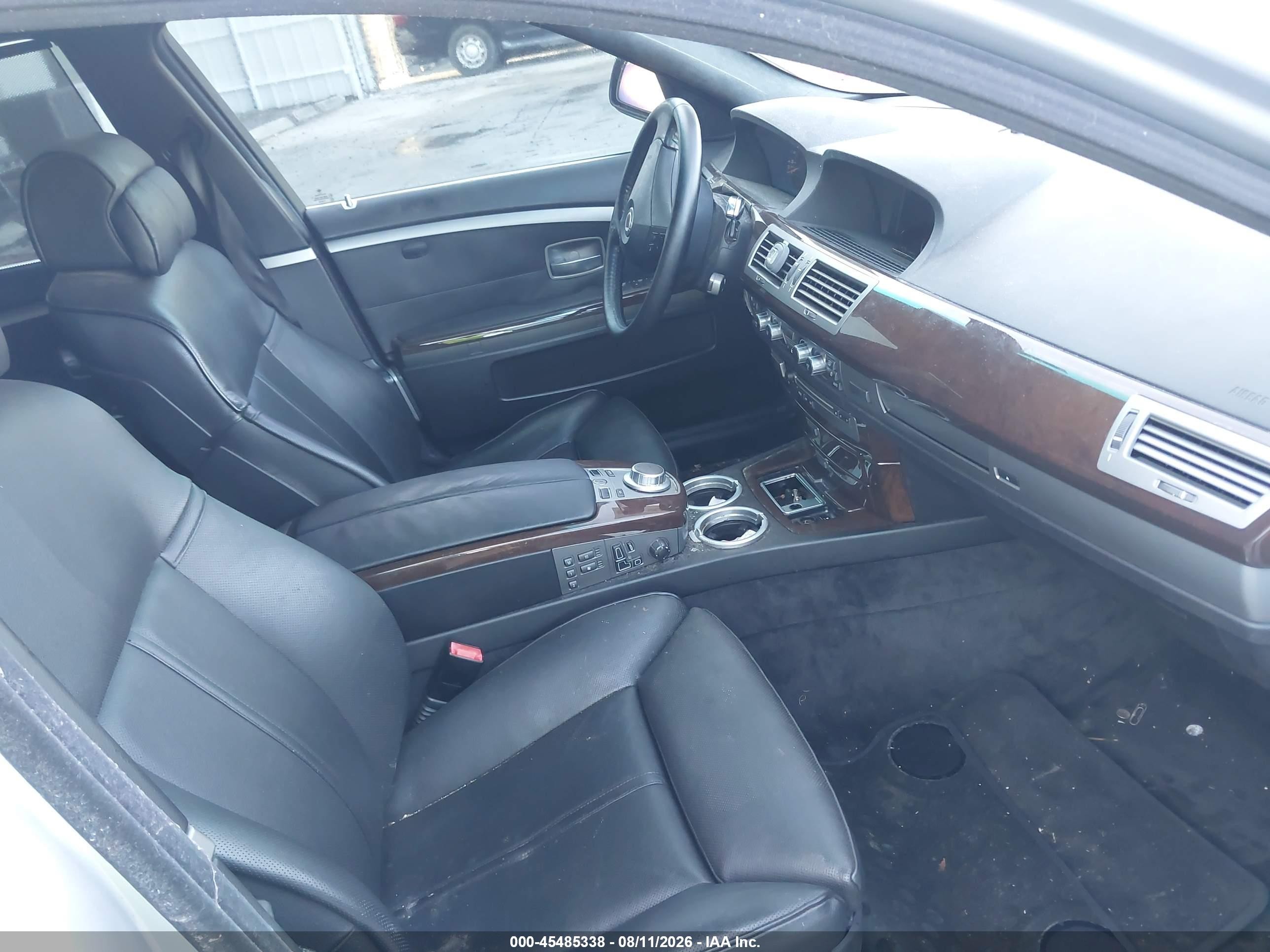 2007 Bmw 750i   Silver vin: WBAHL83537DT89345