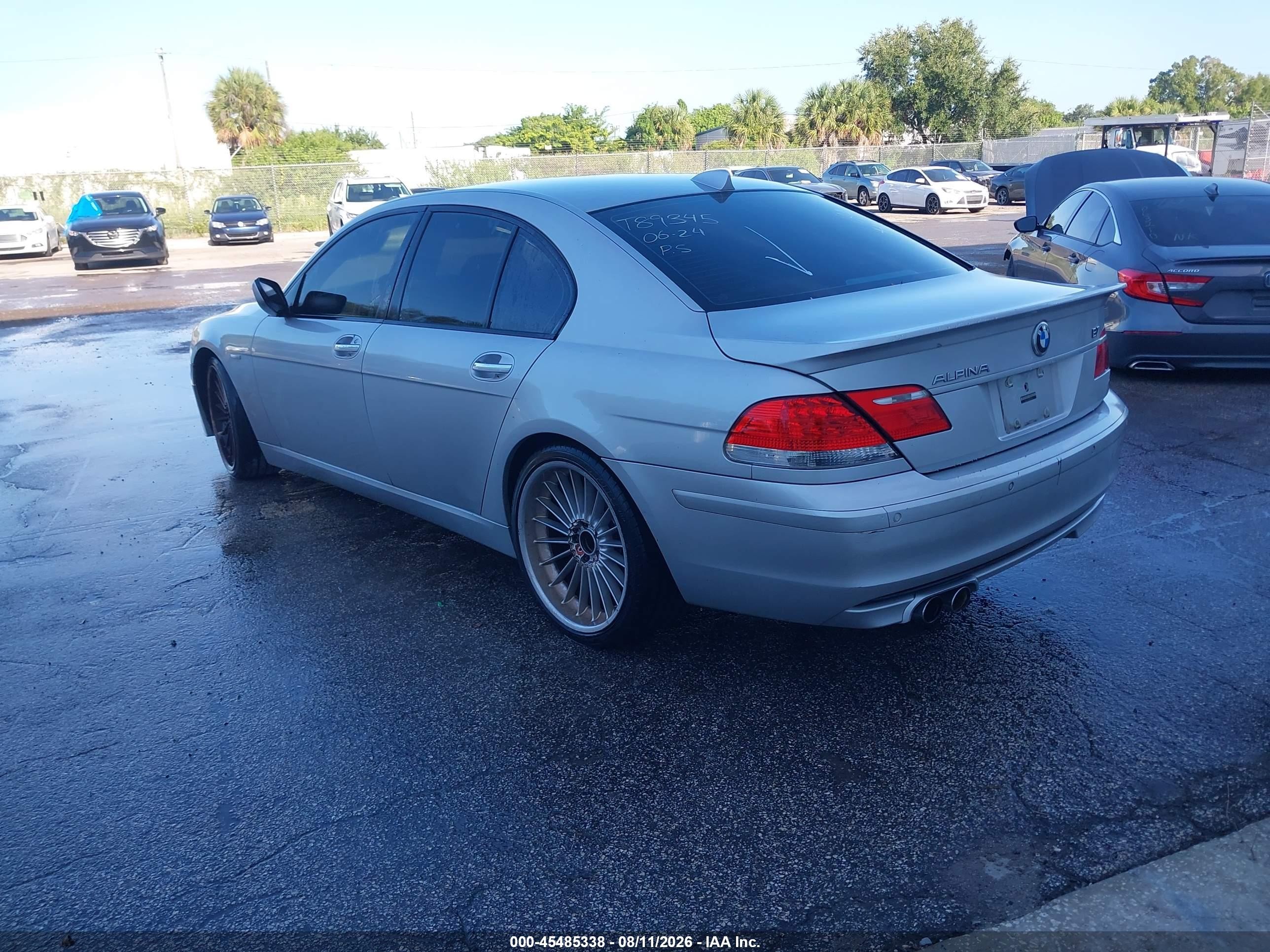 2007 Bmw 750i   Silver vin: WBAHL83537DT89345