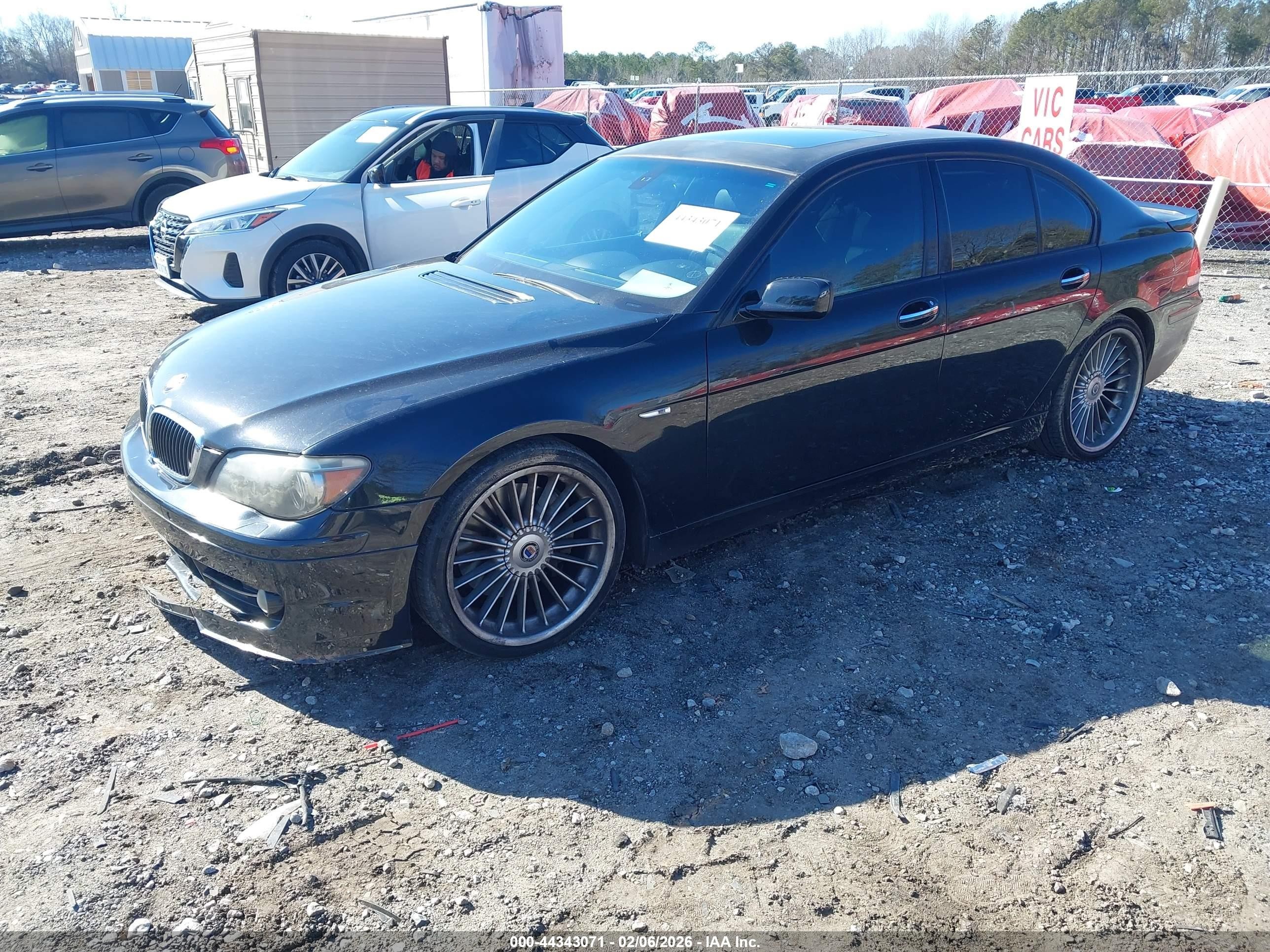 2007 Bmw 750i   Black vin: WBAHL83537DT89460