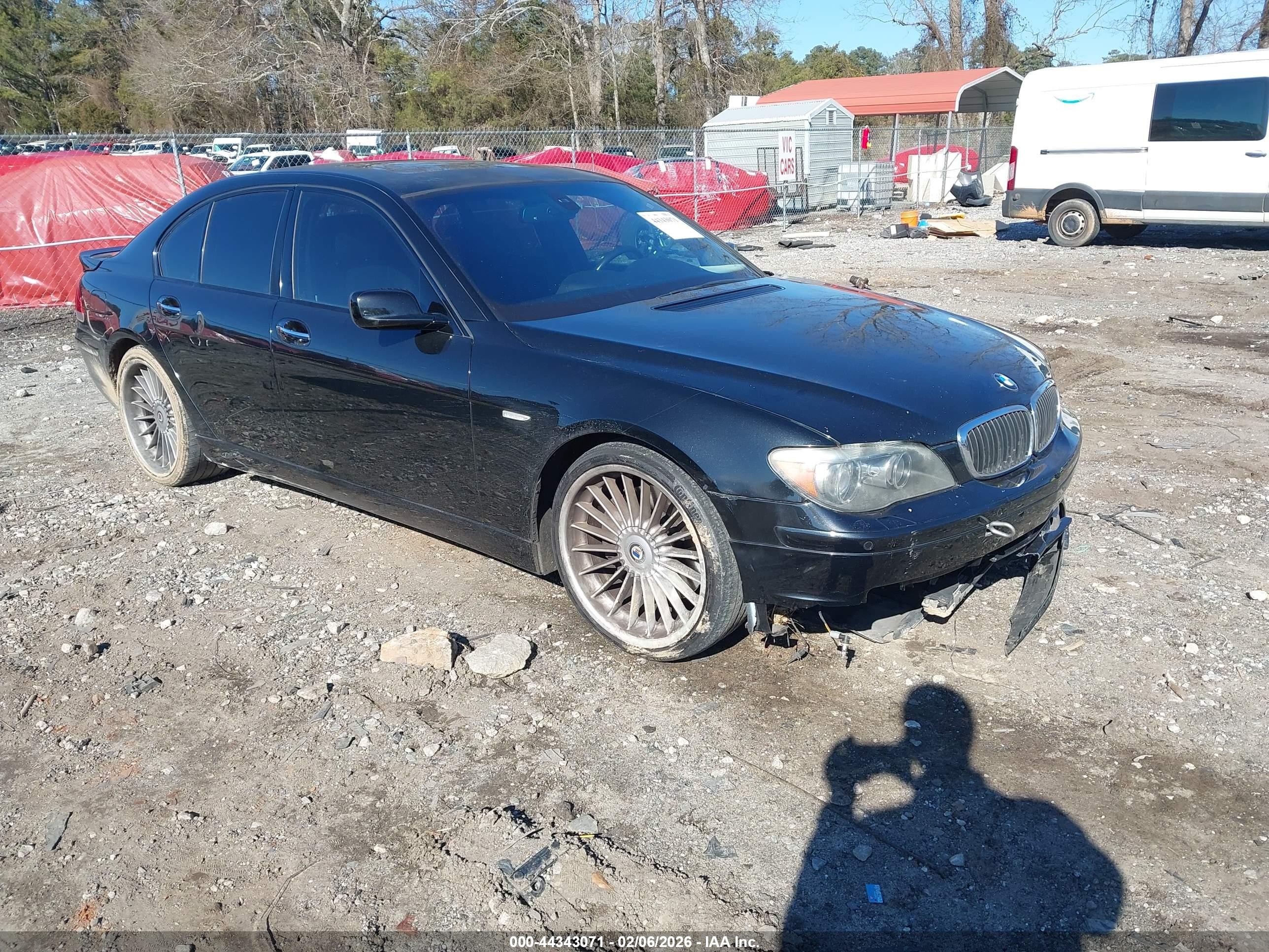 2007 Bmw 750i   Black vin: WBAHL83537DT89460
