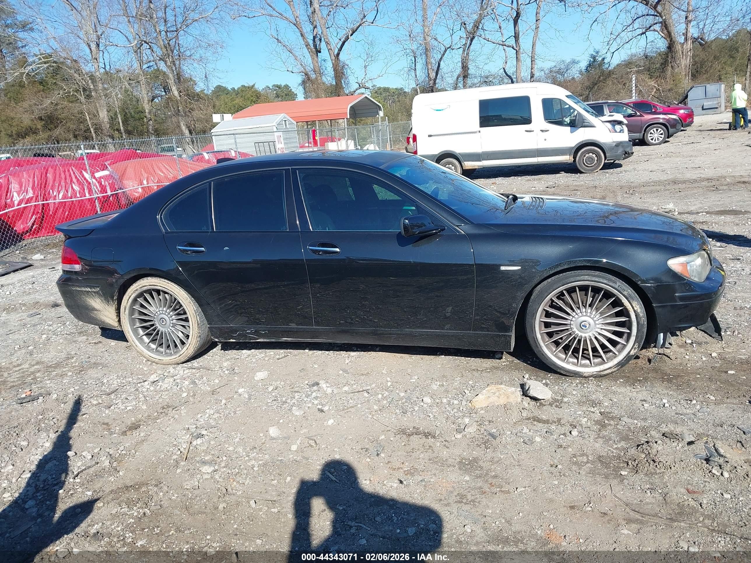 2007 Bmw 750i   Black vin: WBAHL83537DT89460