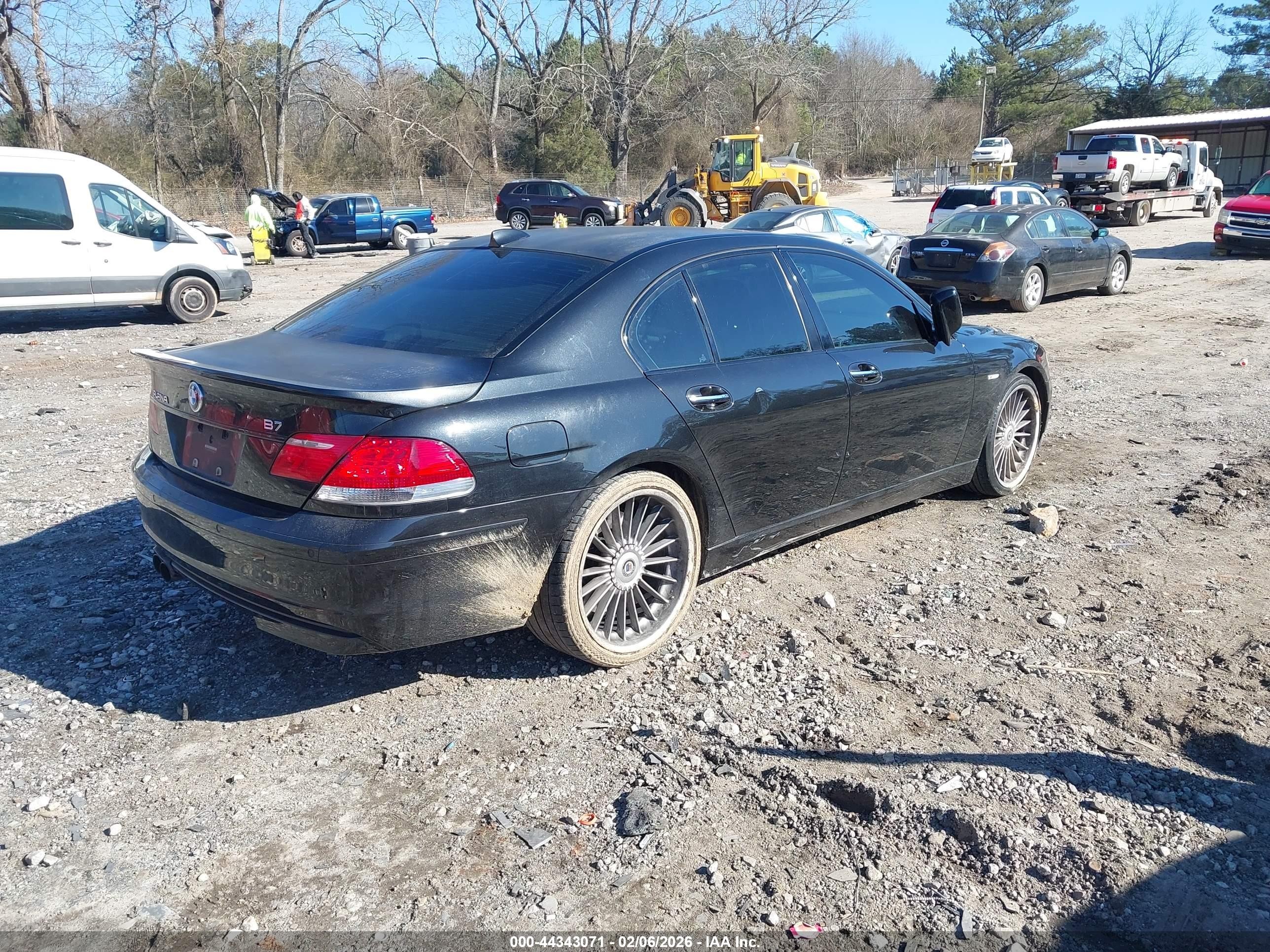 2007 Bmw 750i   Black vin: WBAHL83537DT89460