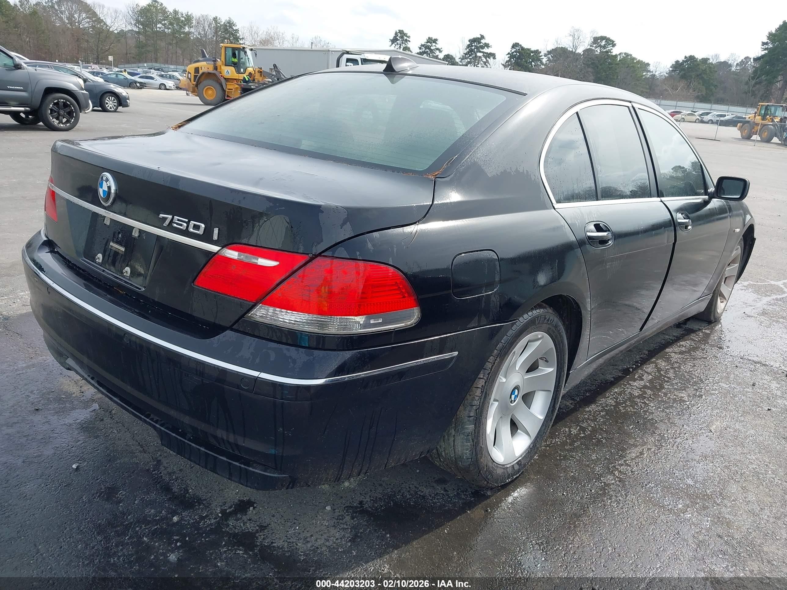 2008 Bmw 750i   Black vin: WBAHL83568DT11627