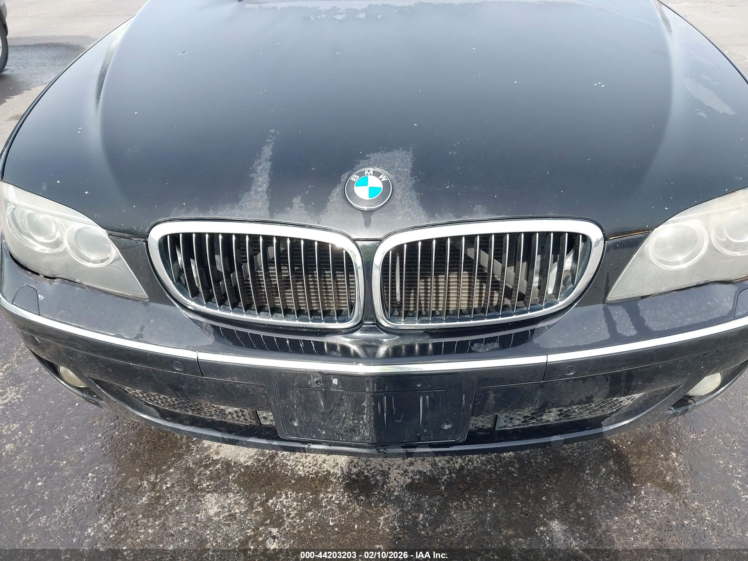 2008 Bmw 750i   Black vin: WBAHL83568DT11627