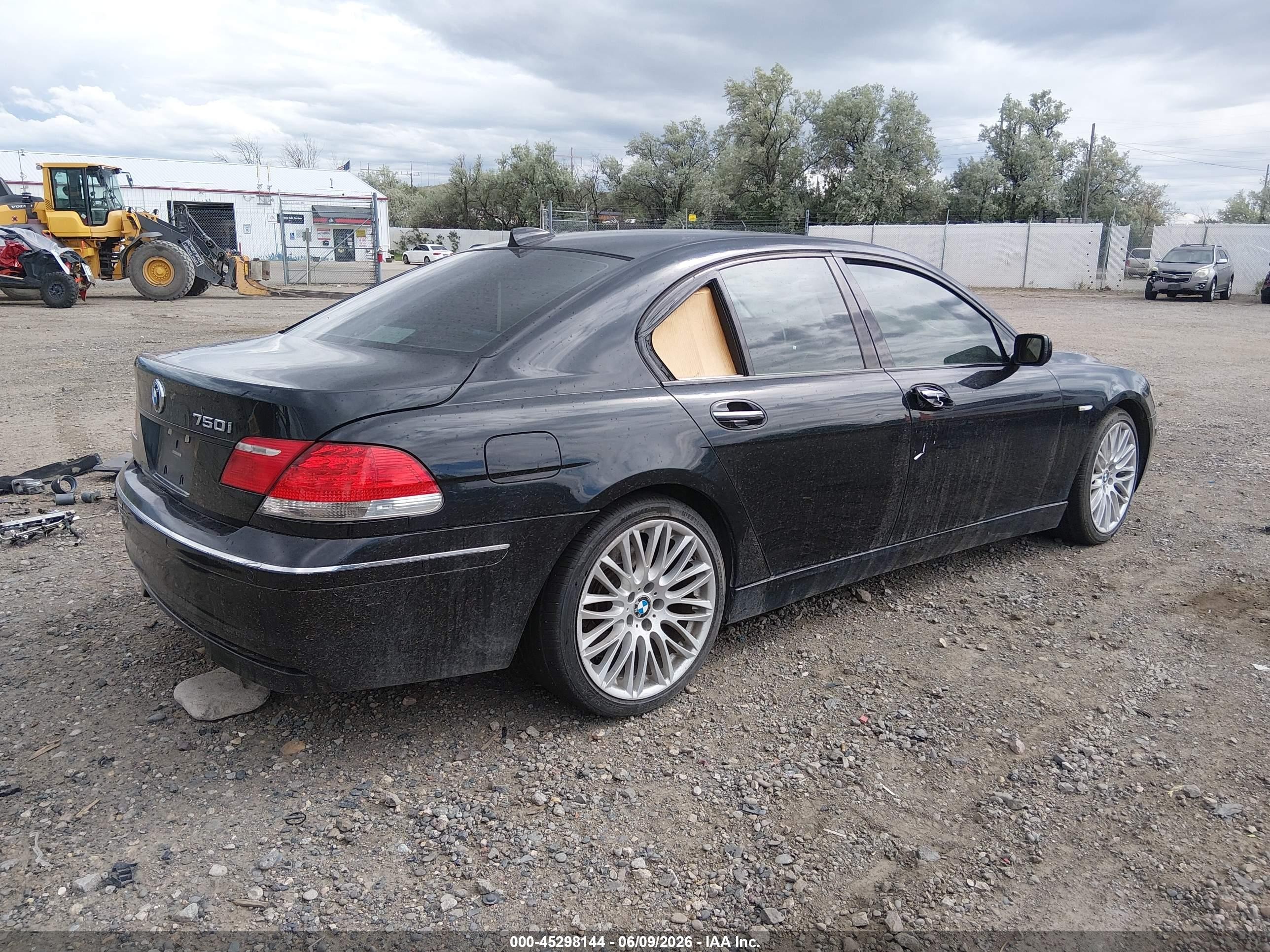 2008 Bmw 750i   Black vin: WBAHL83568DT12762