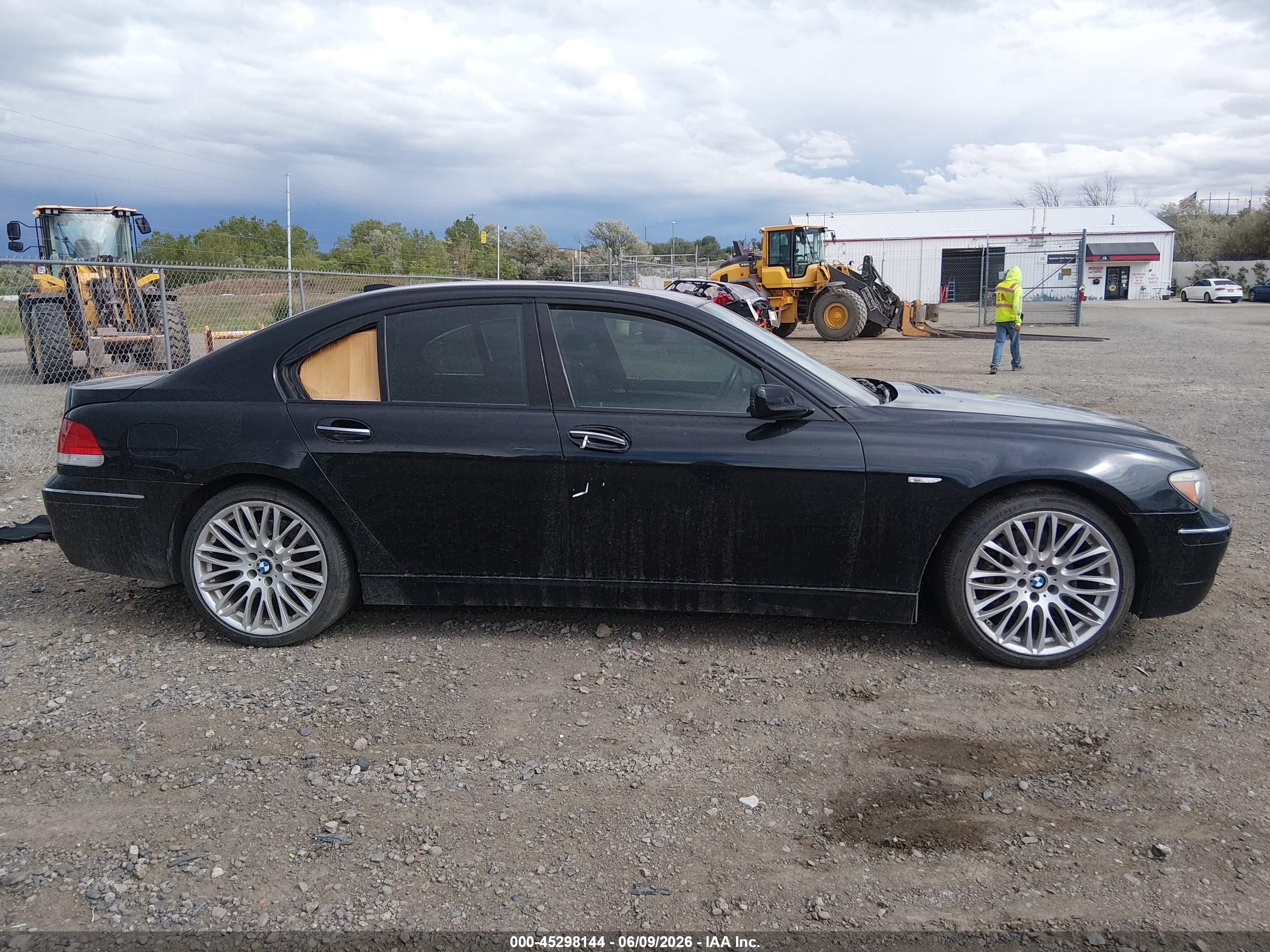 2008 Bmw 750i   Black vin: WBAHL83568DT12762