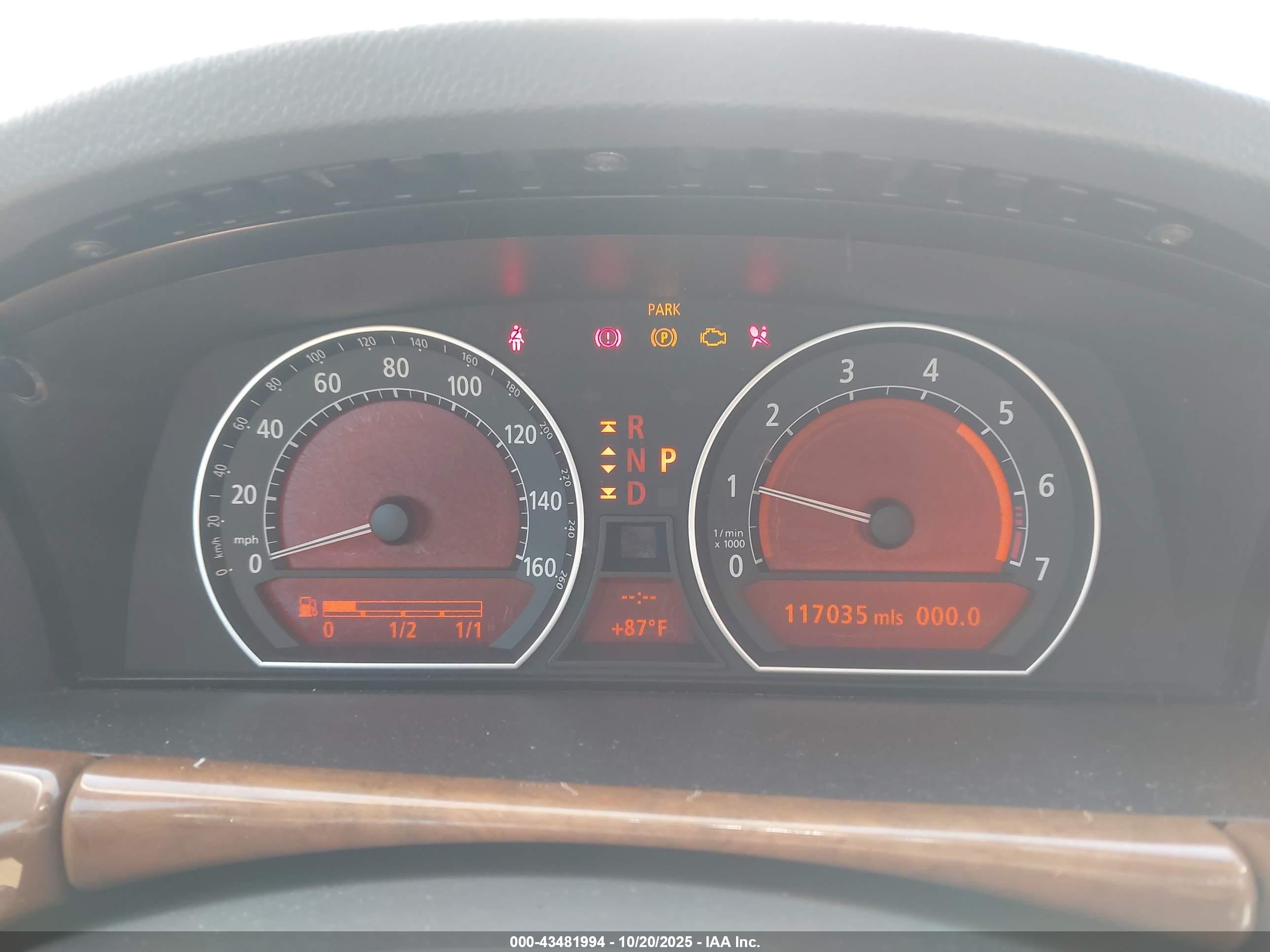 2007 Bmw 750i   Silver vin: WBAHL83577DT08542