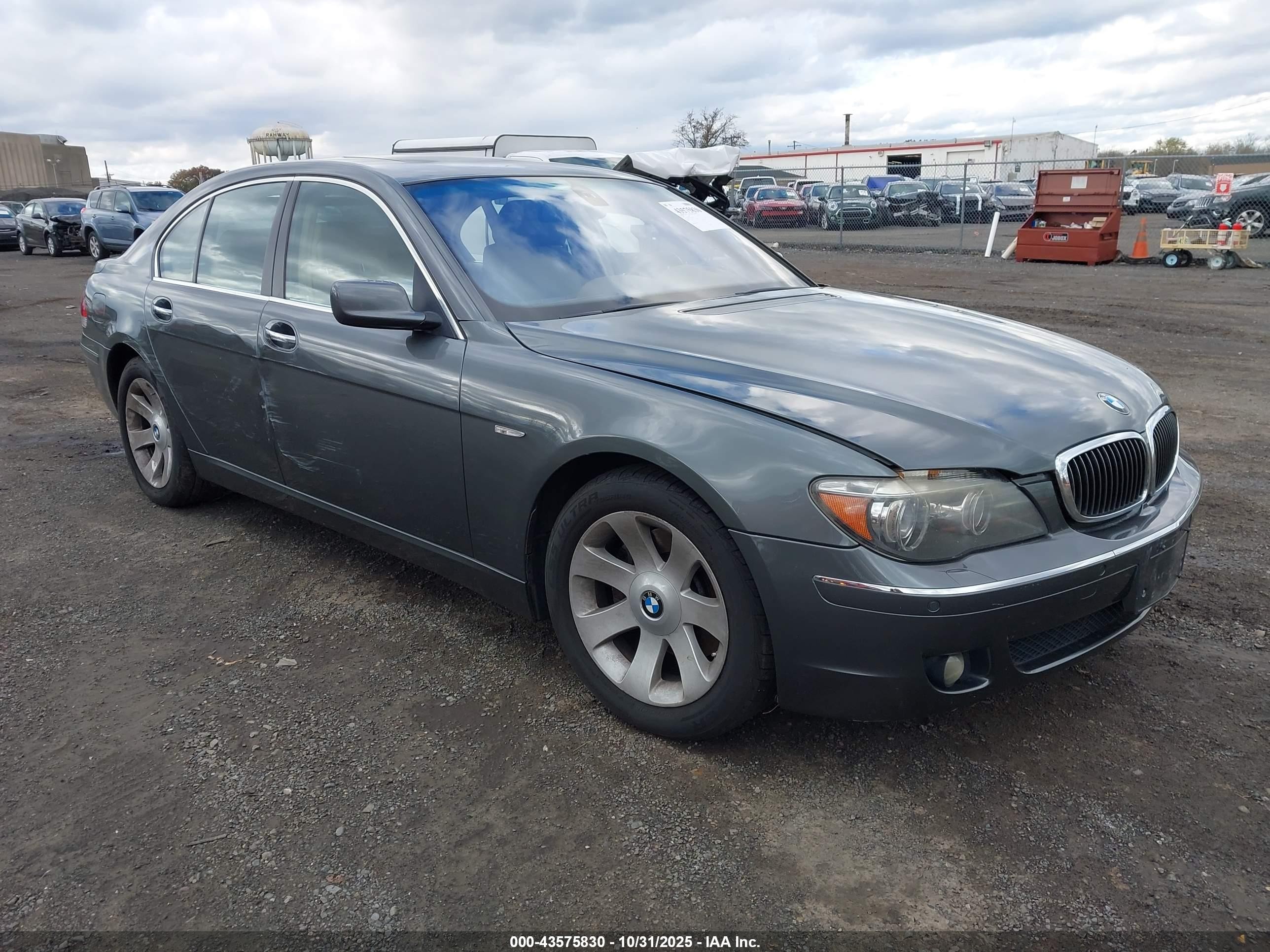 2007 Bmw 750i   Gray vin: WBAHL83577DT10467
