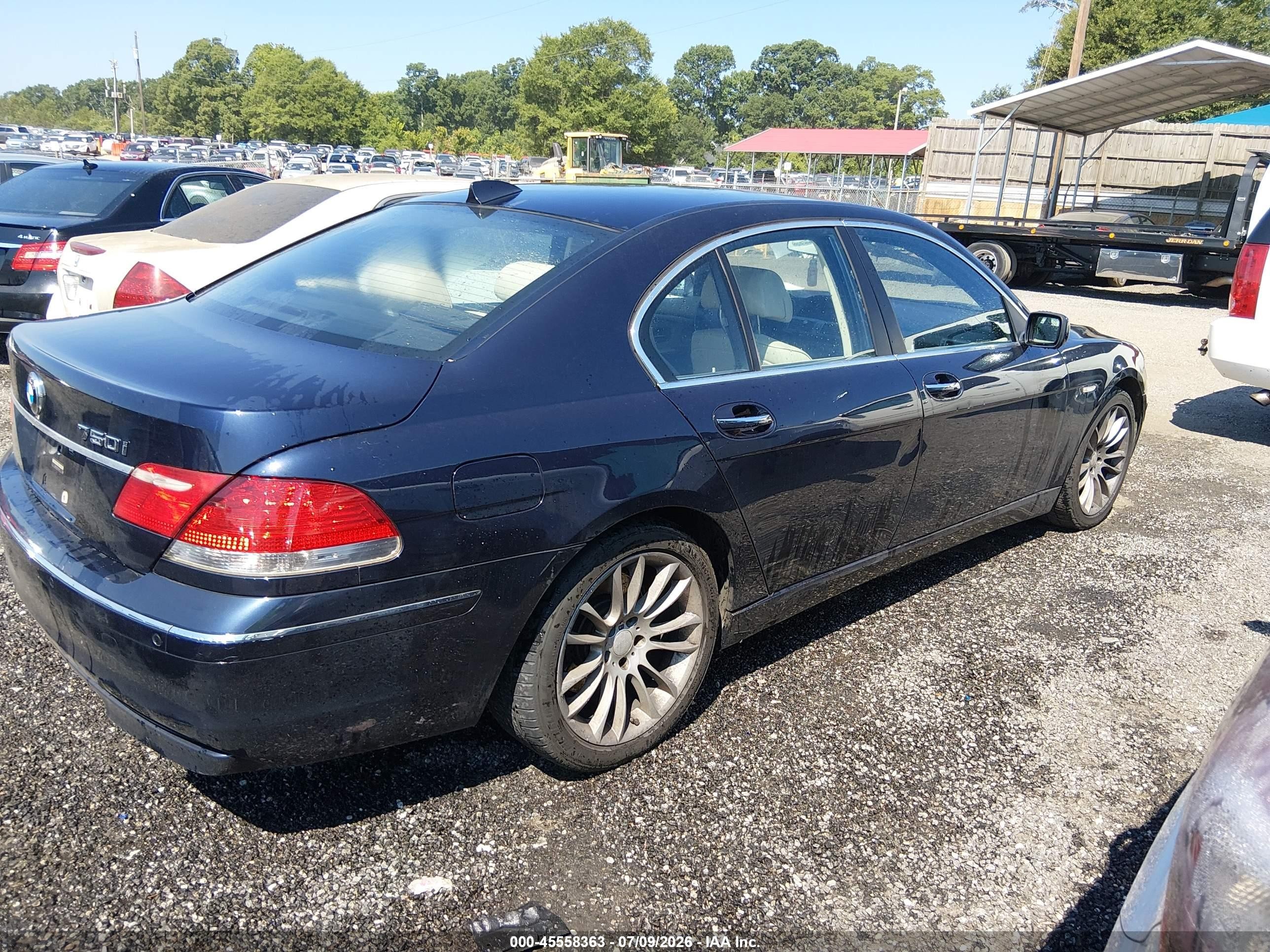 2008 Bmw 750i   Navy vin: WBAHL83578DT14147