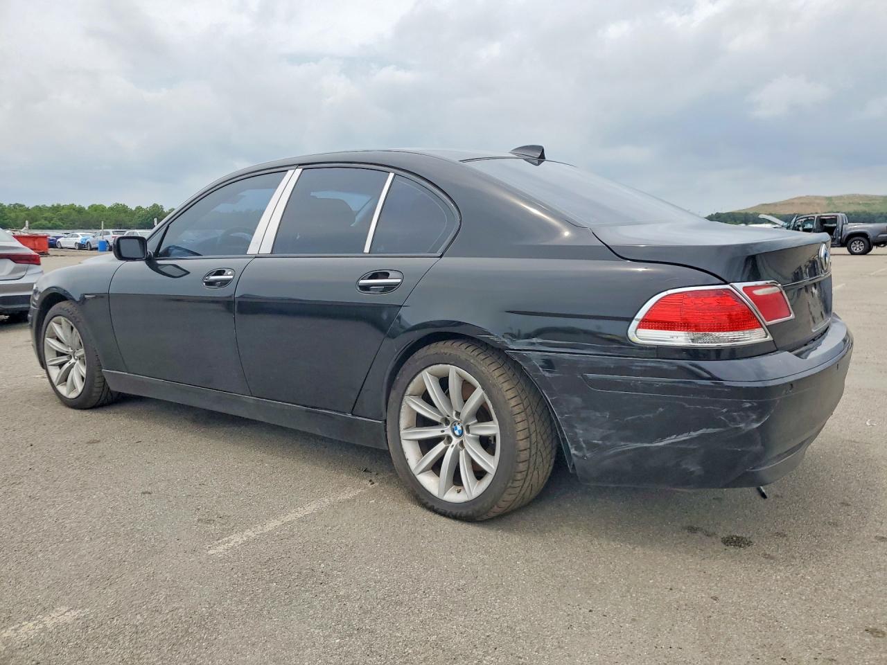 2007 Bmw 750 I Black vin: WBAHL83587DT08579