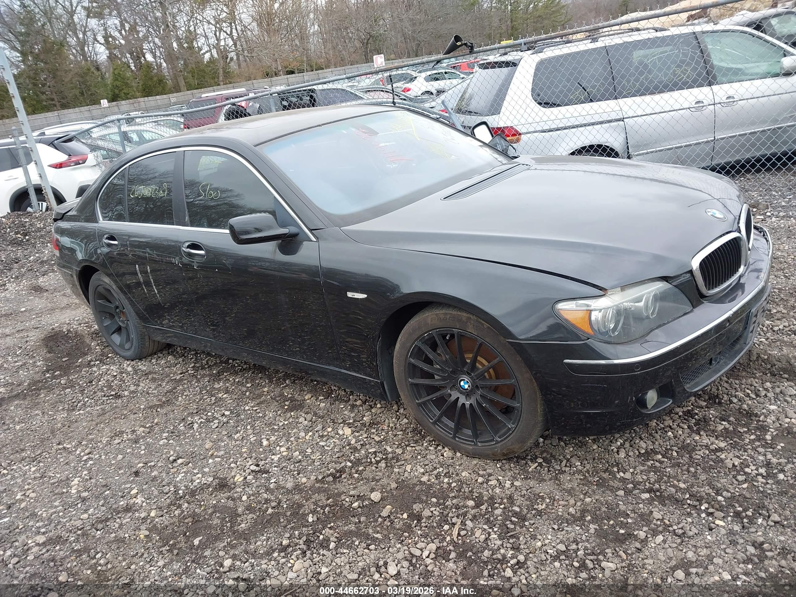 2008 Bmw 750i   Black vin: WBAHL83588DT14089