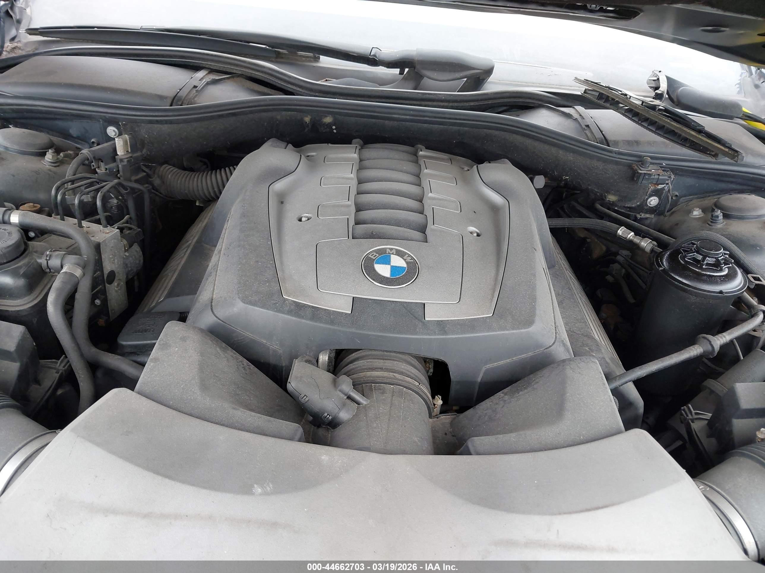 2008 Bmw 750i   Black vin: WBAHL83588DT14089