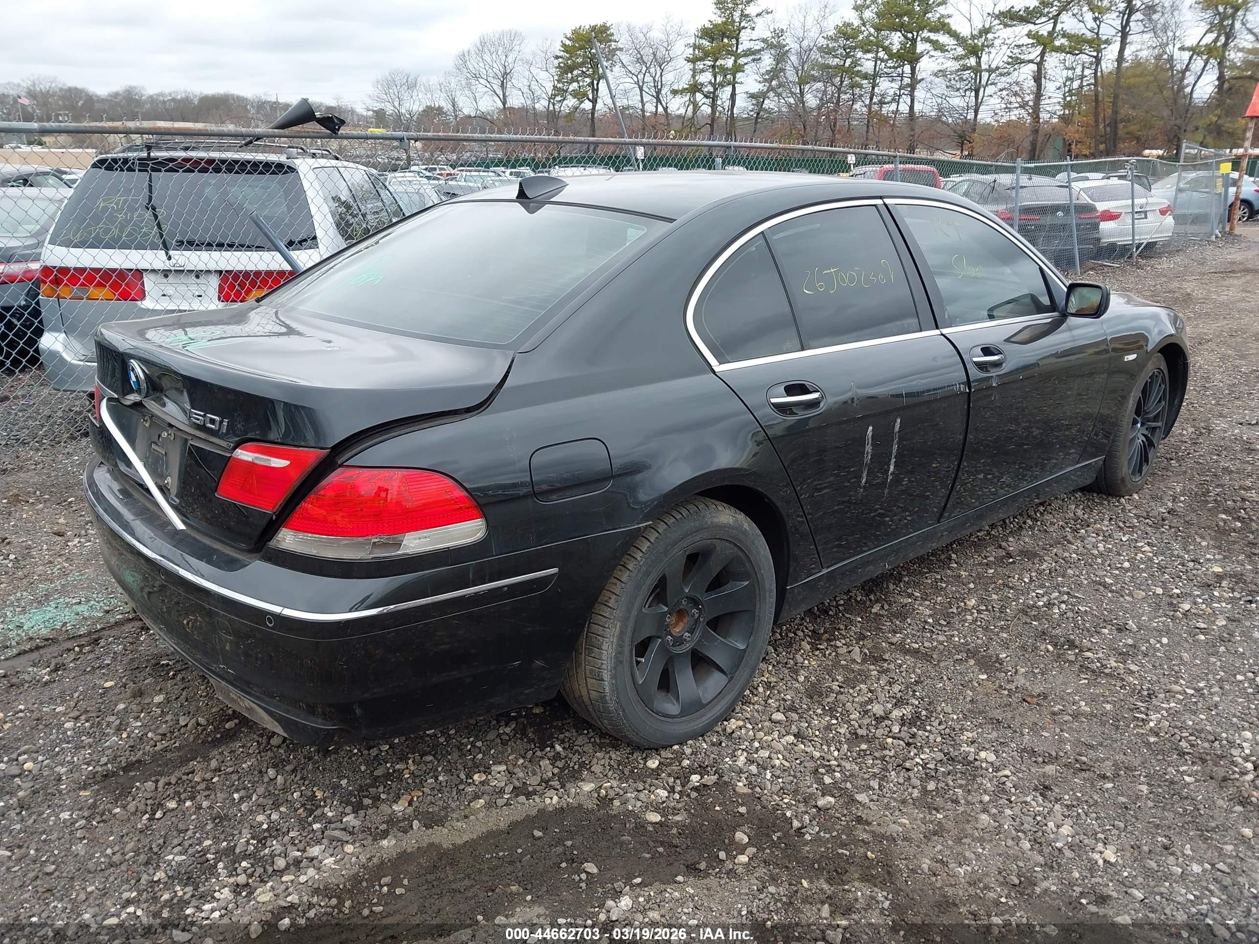 2008 Bmw 750i   Black vin: WBAHL83588DT14089