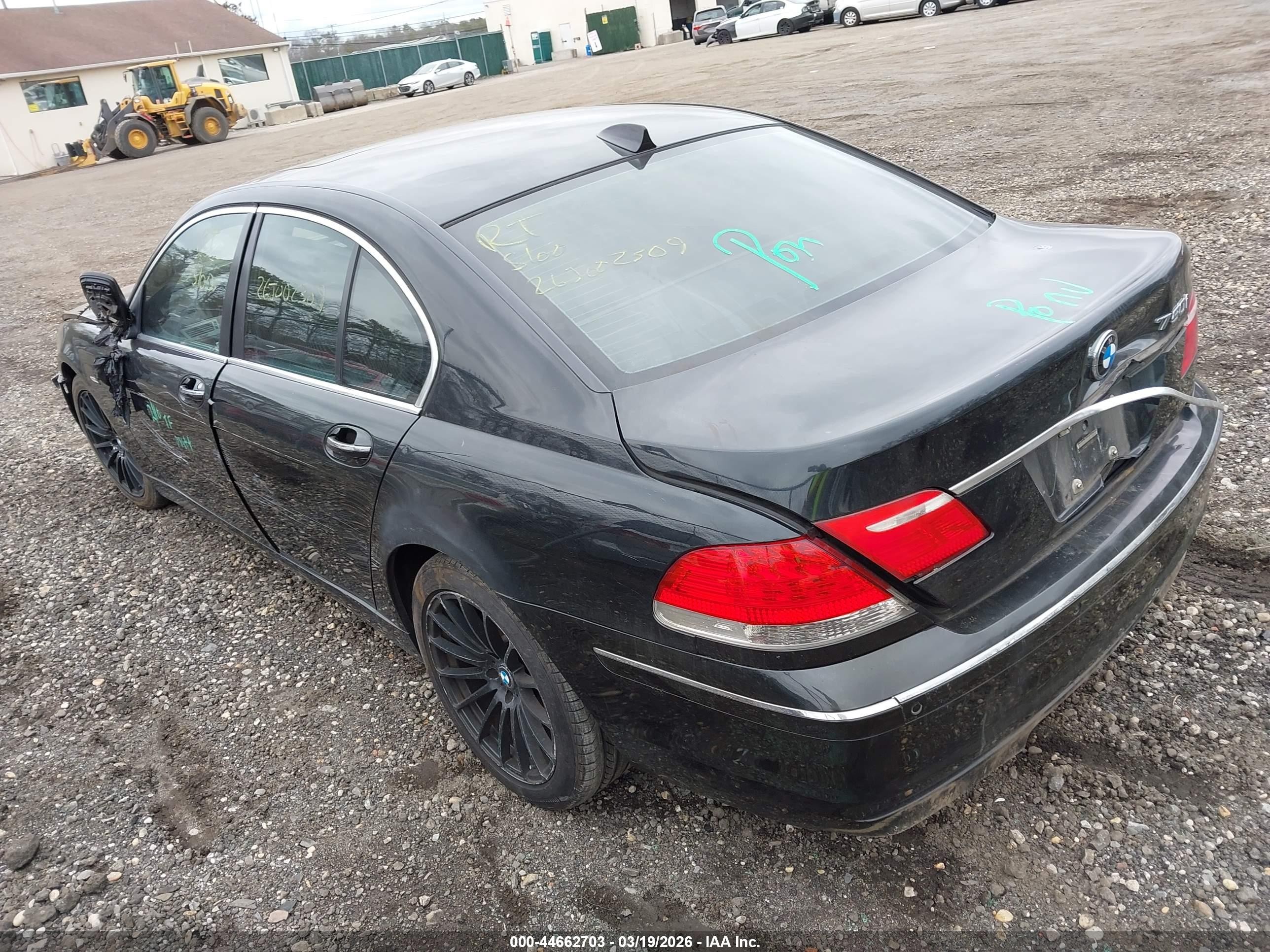 2008 Bmw 750i   Black vin: WBAHL83588DT14089