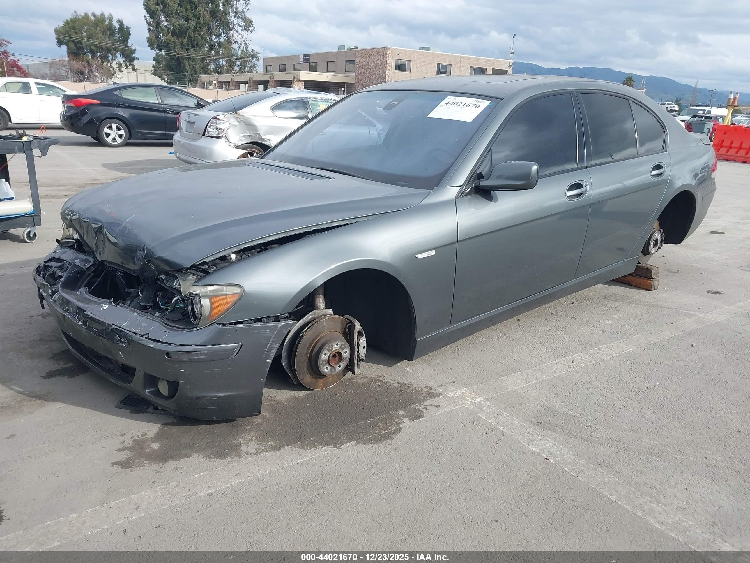 2006 Bmw 750i   Gray vin: WBAHL83596DT06337