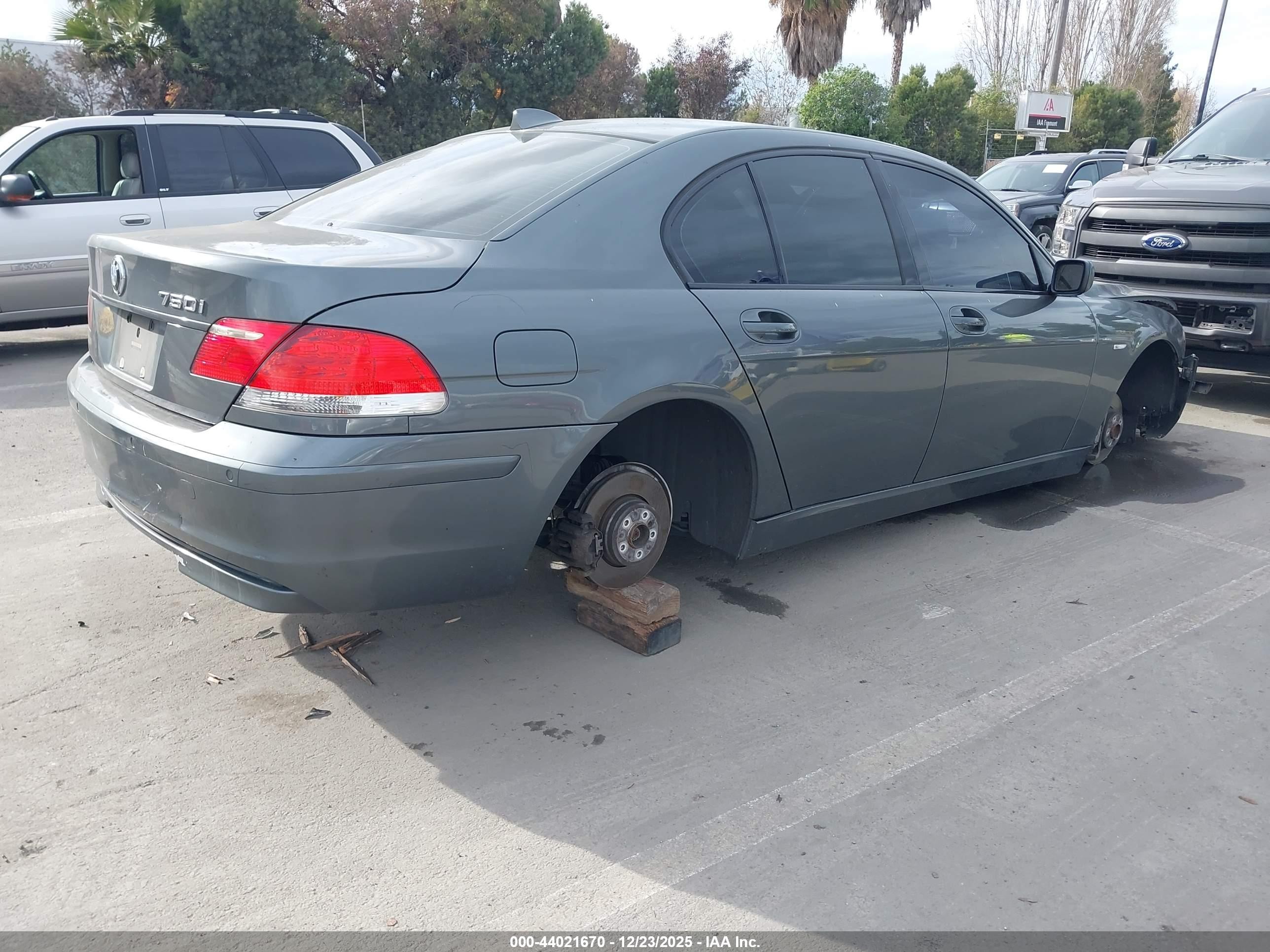 2006 Bmw 750i   Gray vin: WBAHL83596DT06337