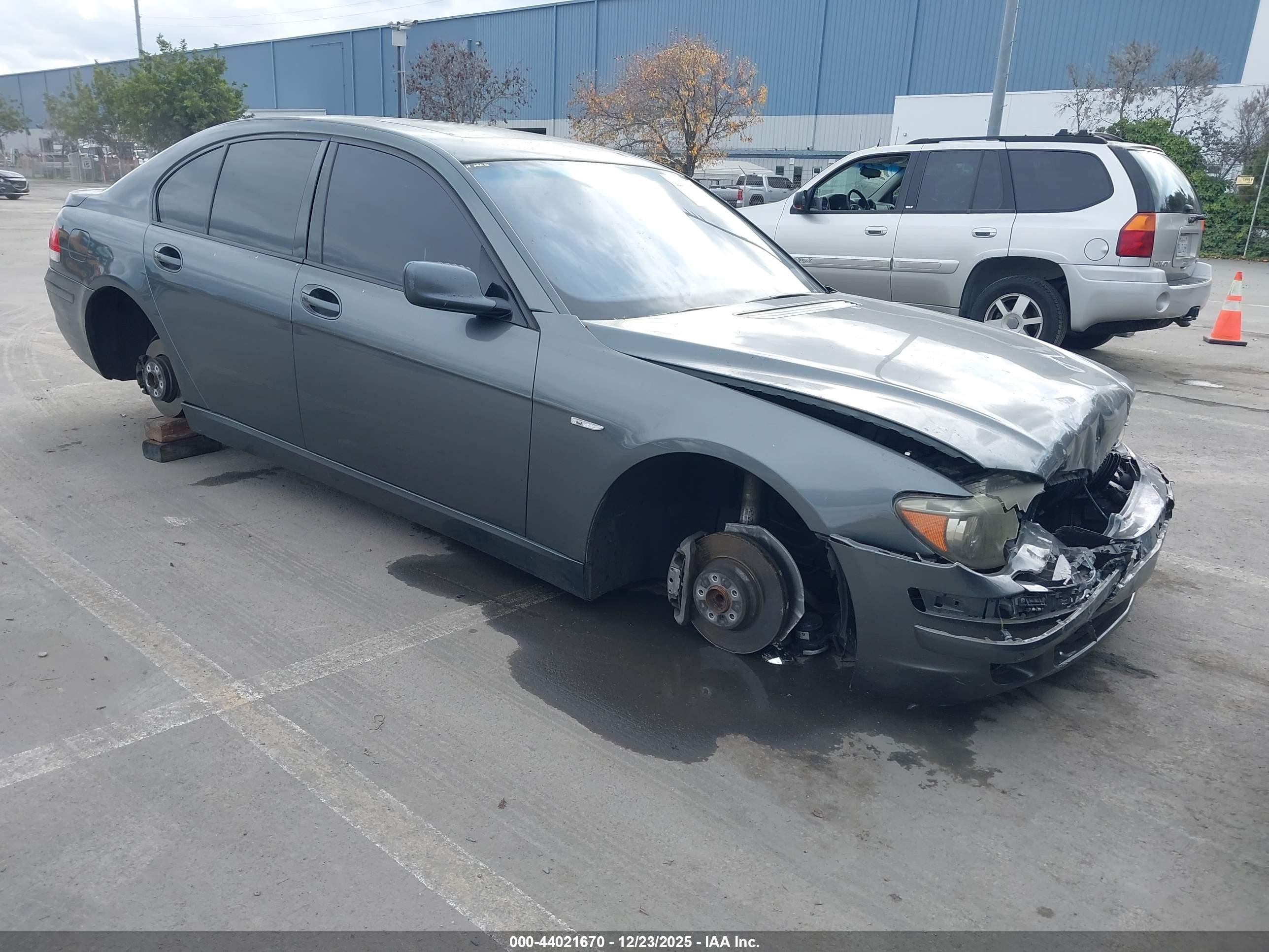 2006 Bmw 750i   Gray vin: WBAHL83596DT06337