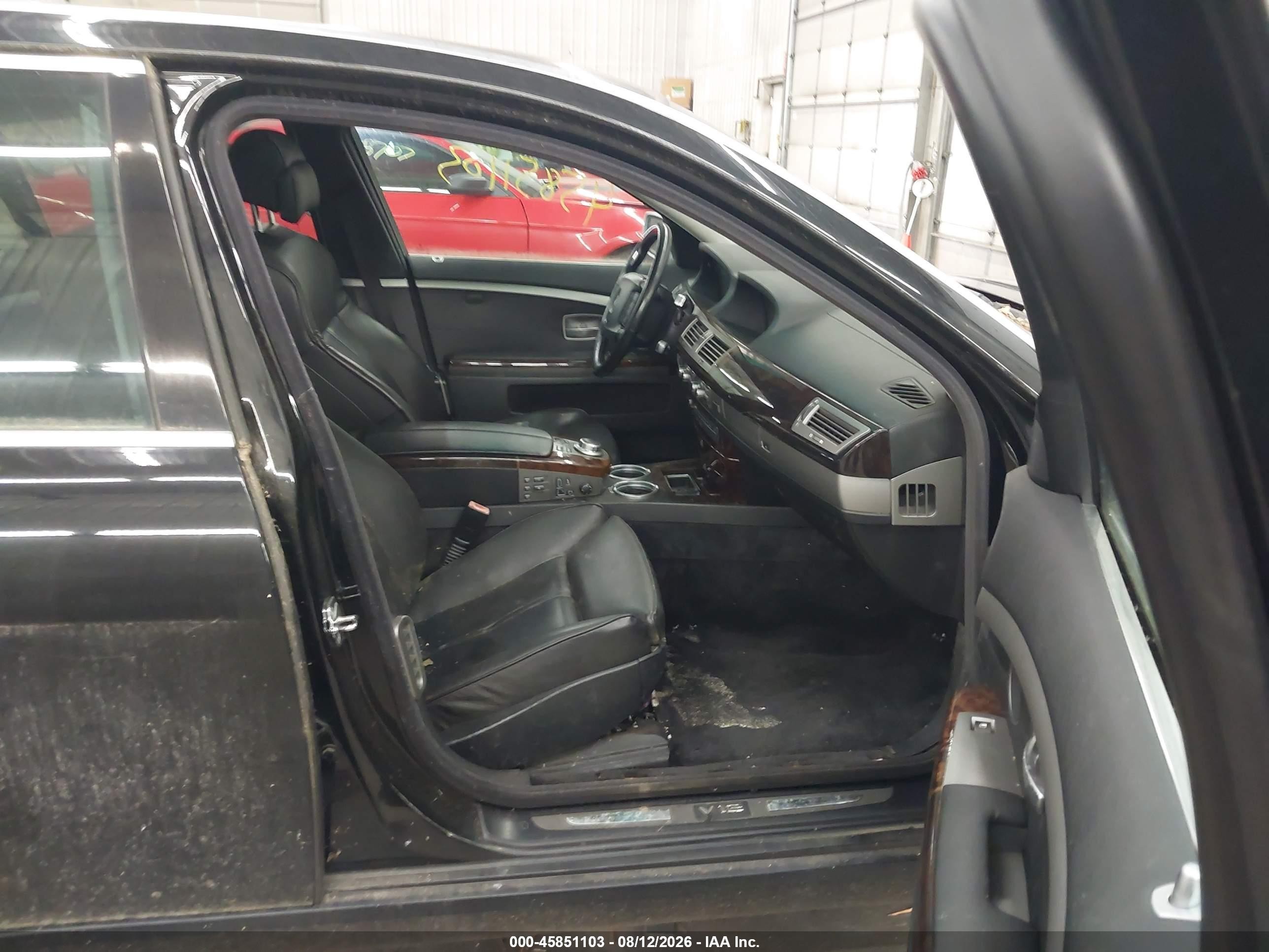 2006 Bmw 760li Black vin: WBAHN03576DD98451