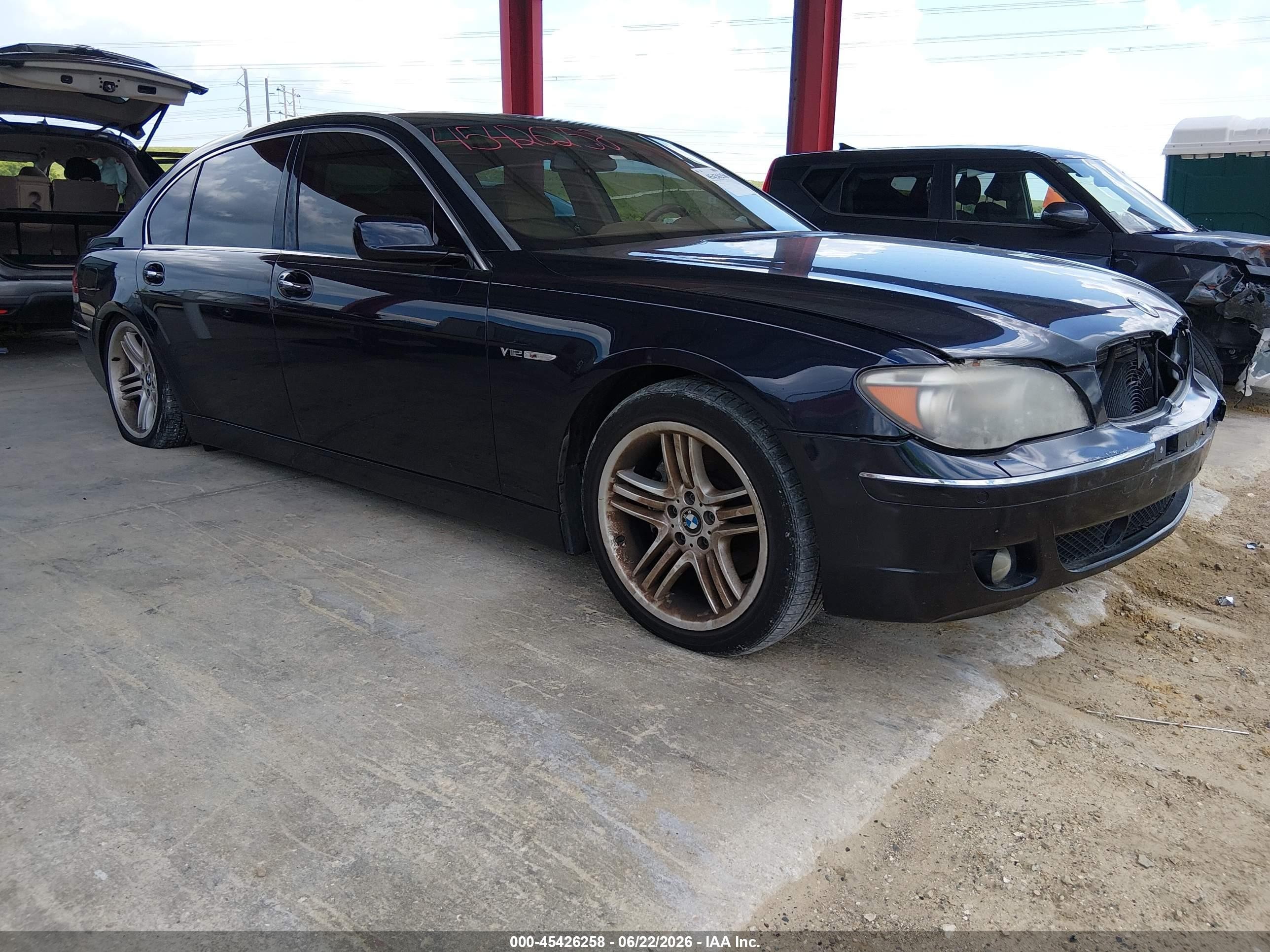 2006 Bmw 760li   Blue vin: WBAHN03586DD98135