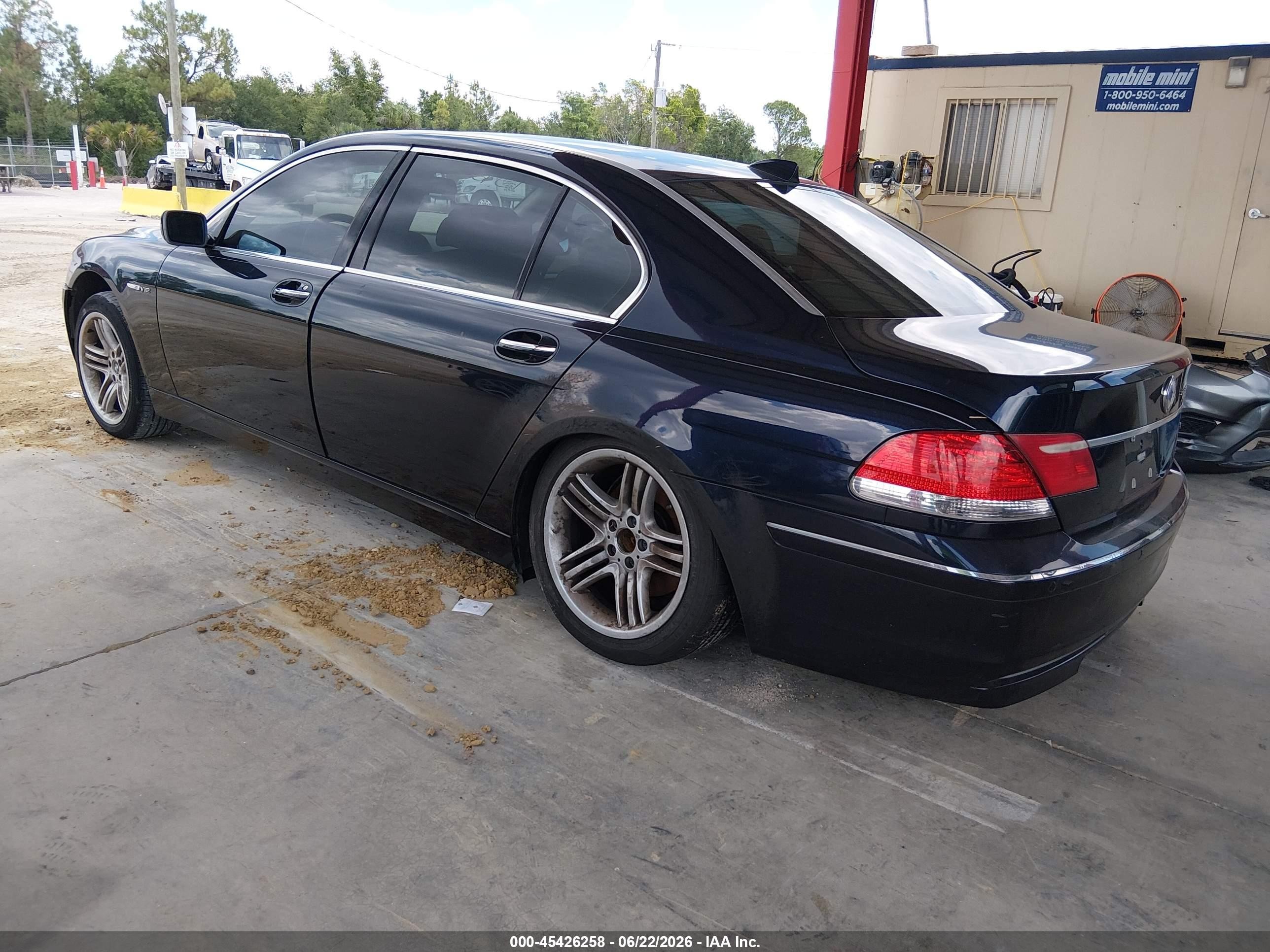 2006 Bmw 760li   Blue vin: WBAHN03586DD98135