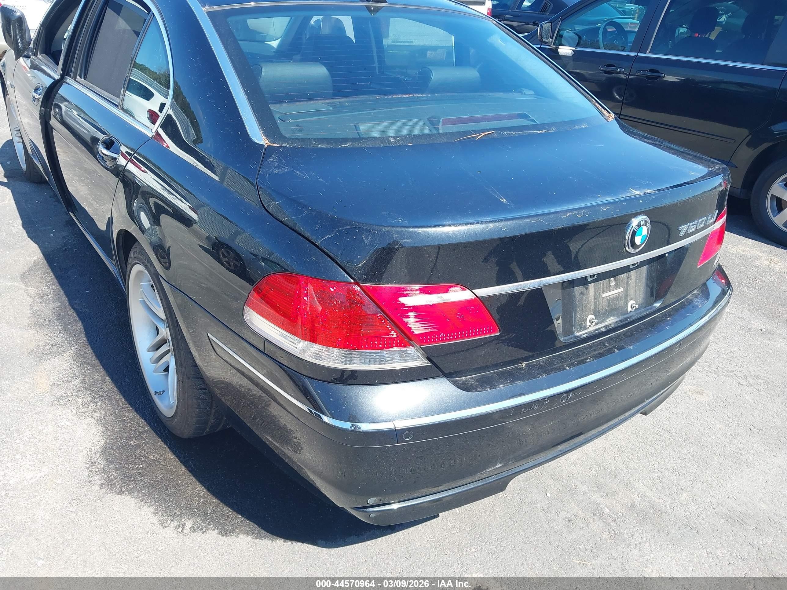 2007 Bmw 760li   Black vin: WBAHN03587DD98749