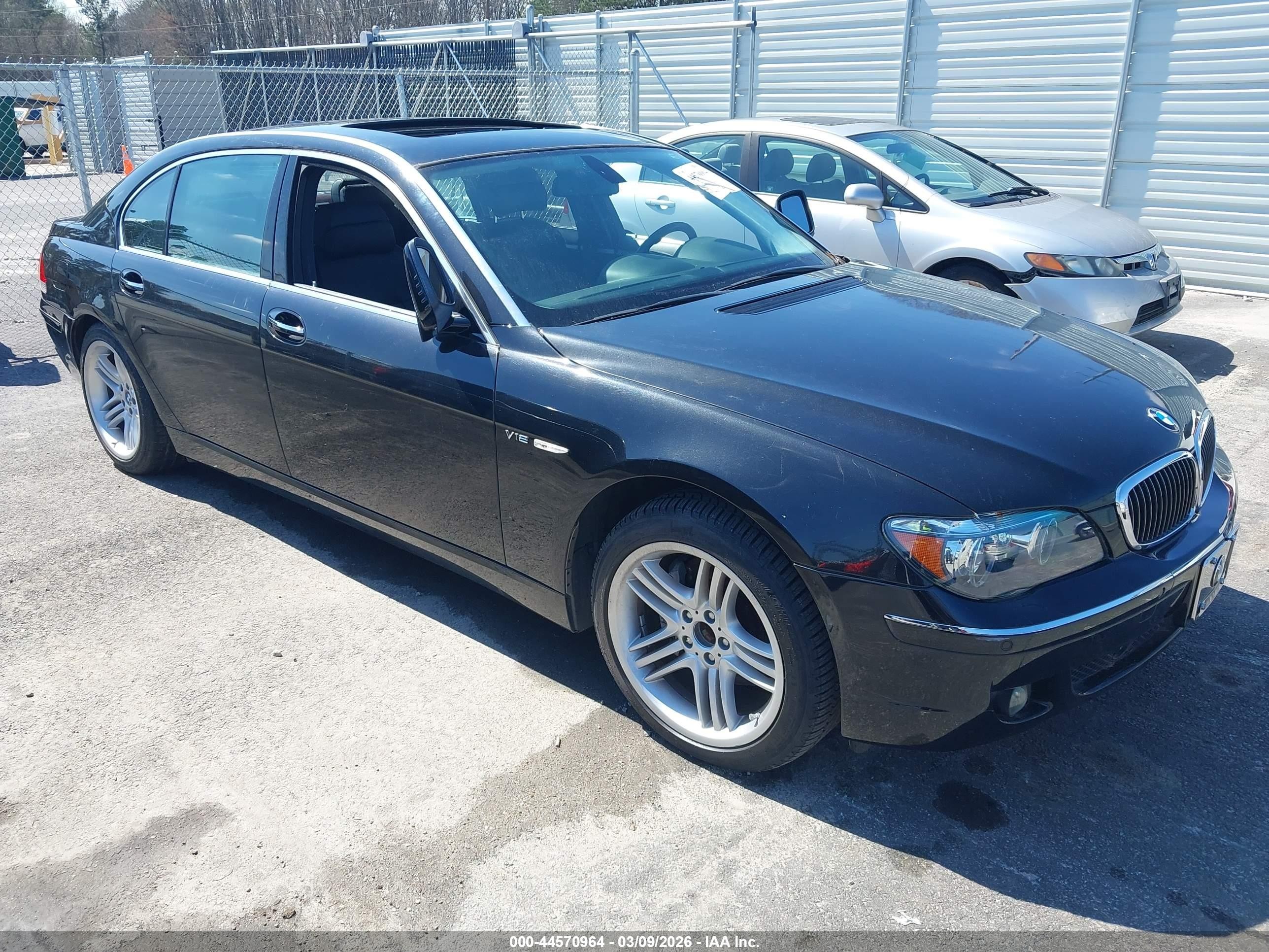 2007 Bmw 760li   Черный vin: WBAHN03587DD98749