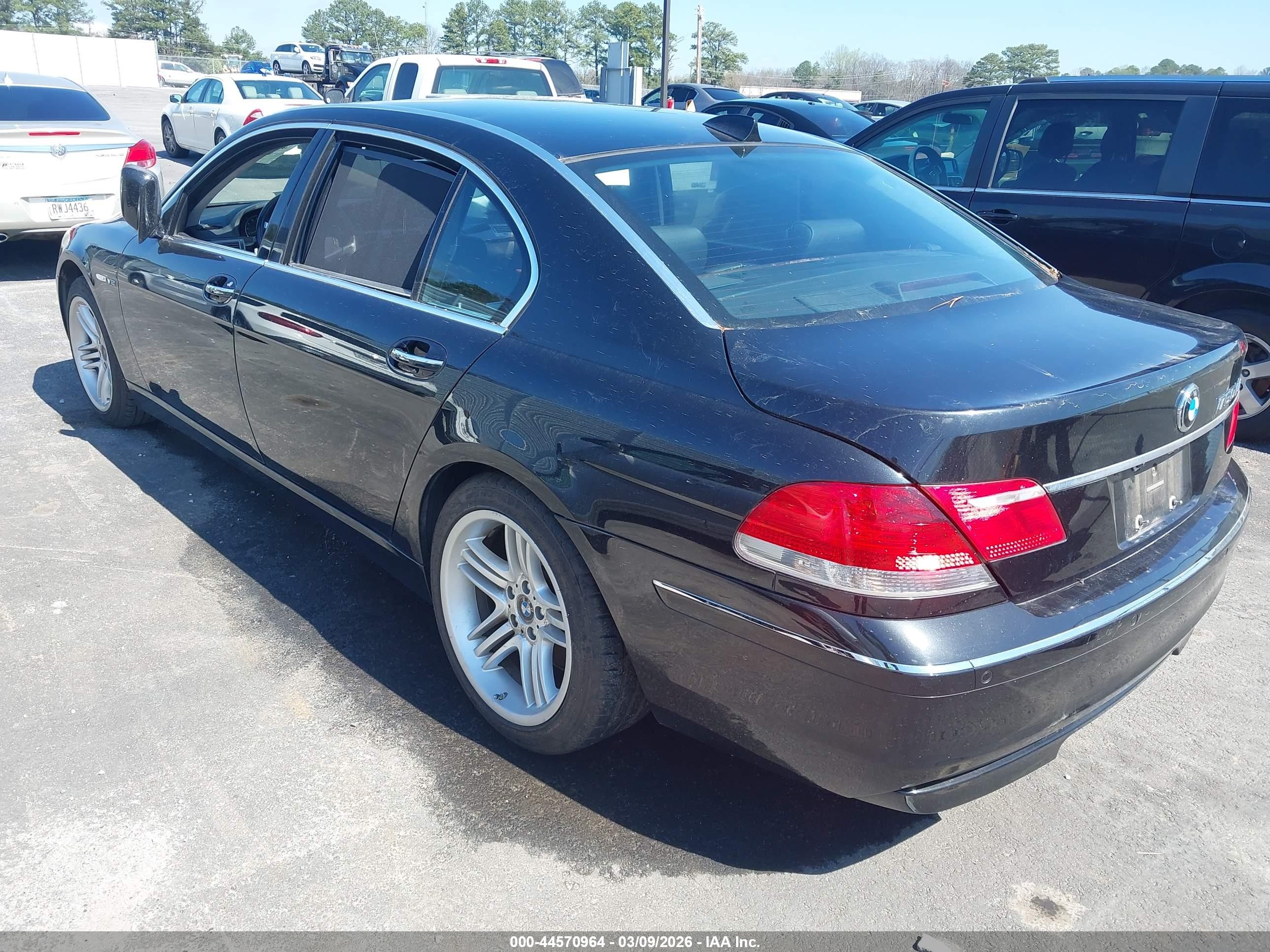 2007 Bmw 760li   Black vin: WBAHN03587DD98749