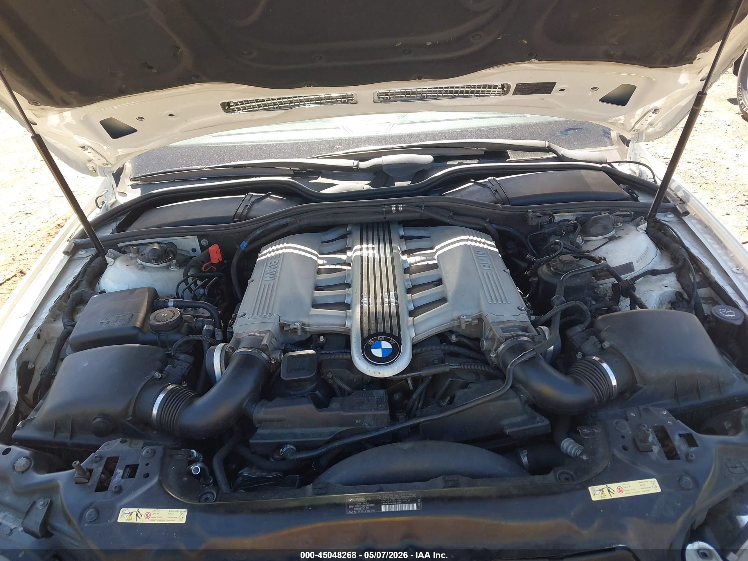 2008 Bmw 760li   White vin: WBAHN03598DD98941