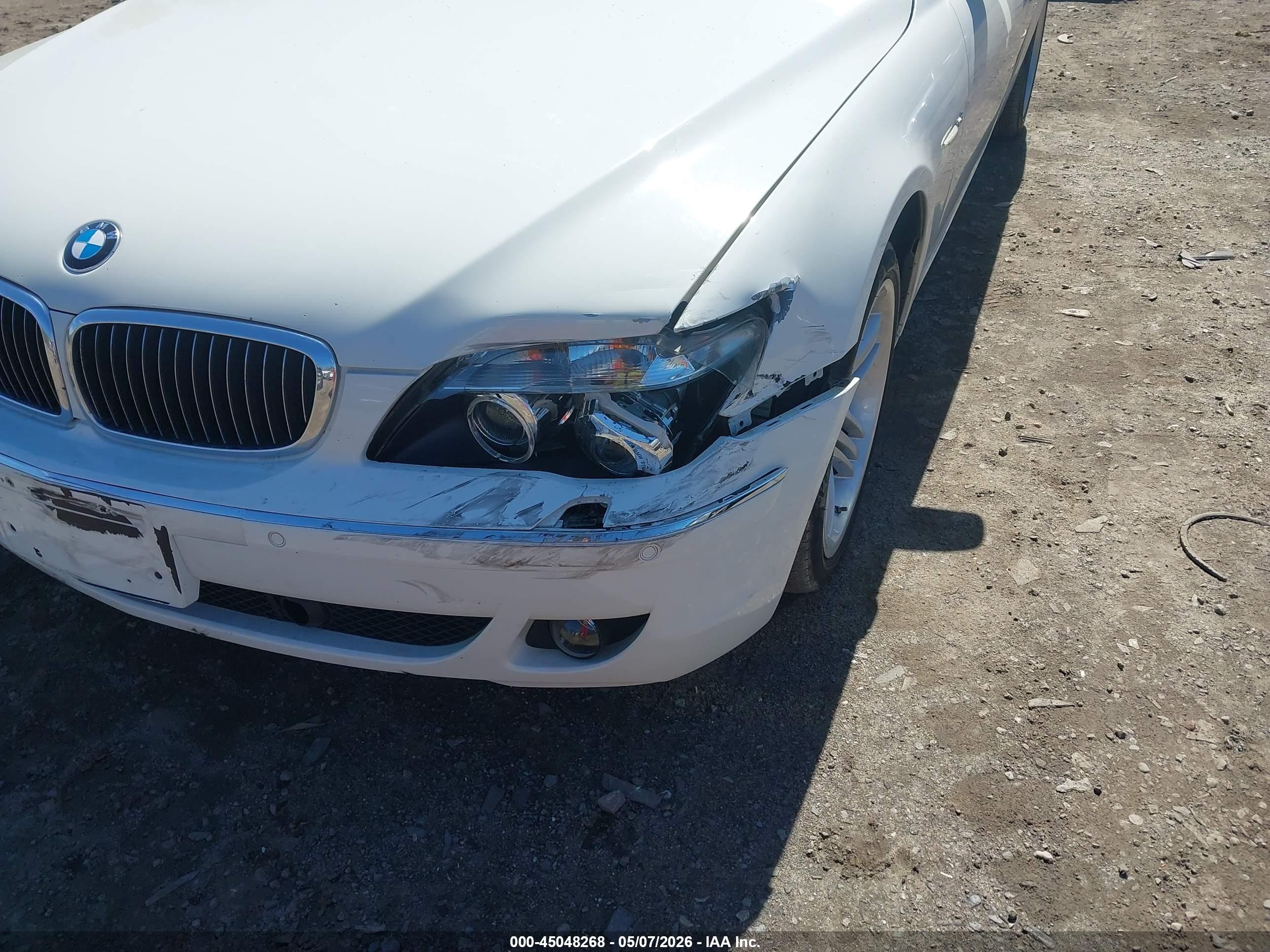 2008 Bmw 760li   White vin: WBAHN03598DD98941