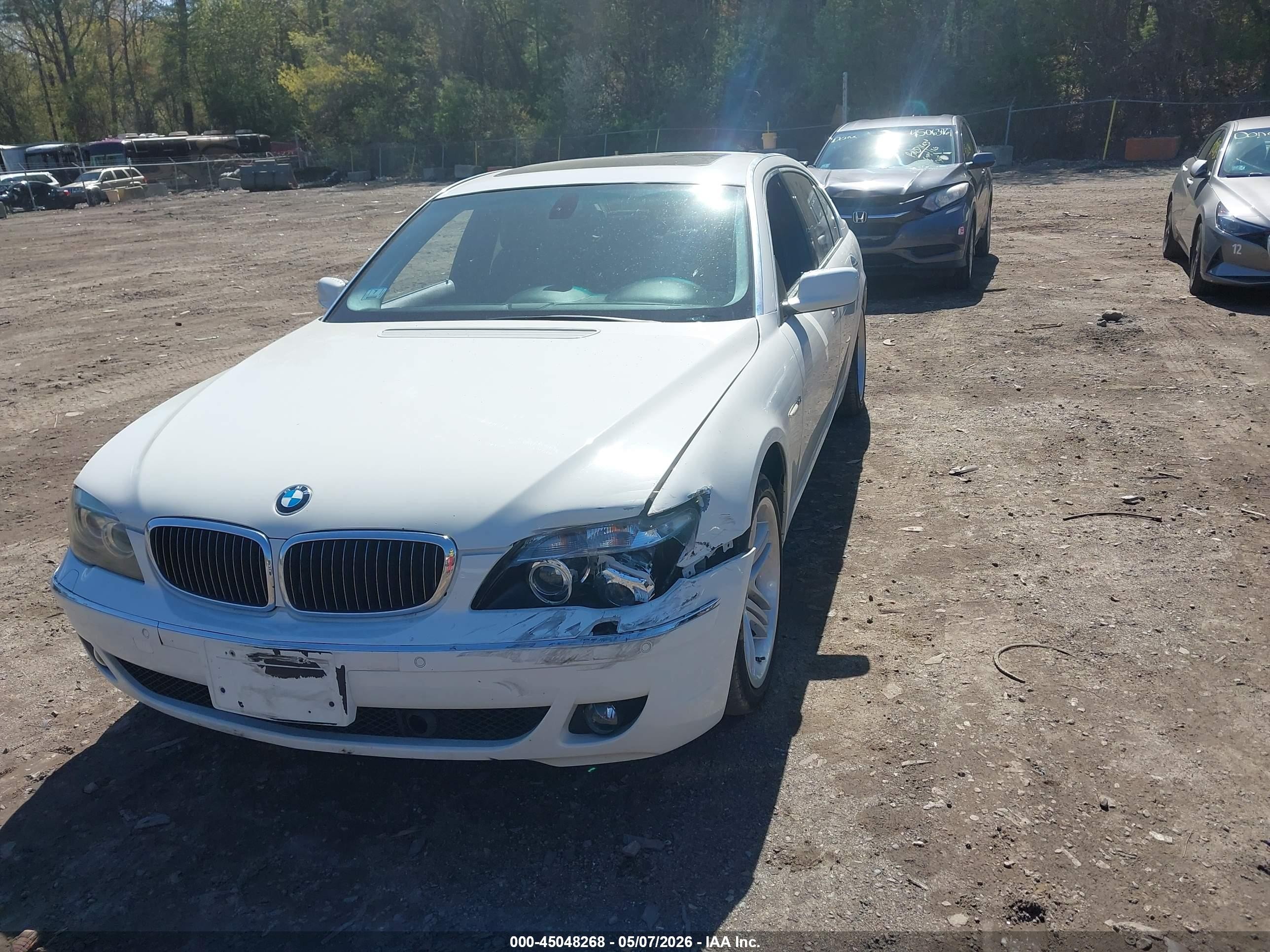 2008 Bmw 760li   White vin: WBAHN03598DD98941