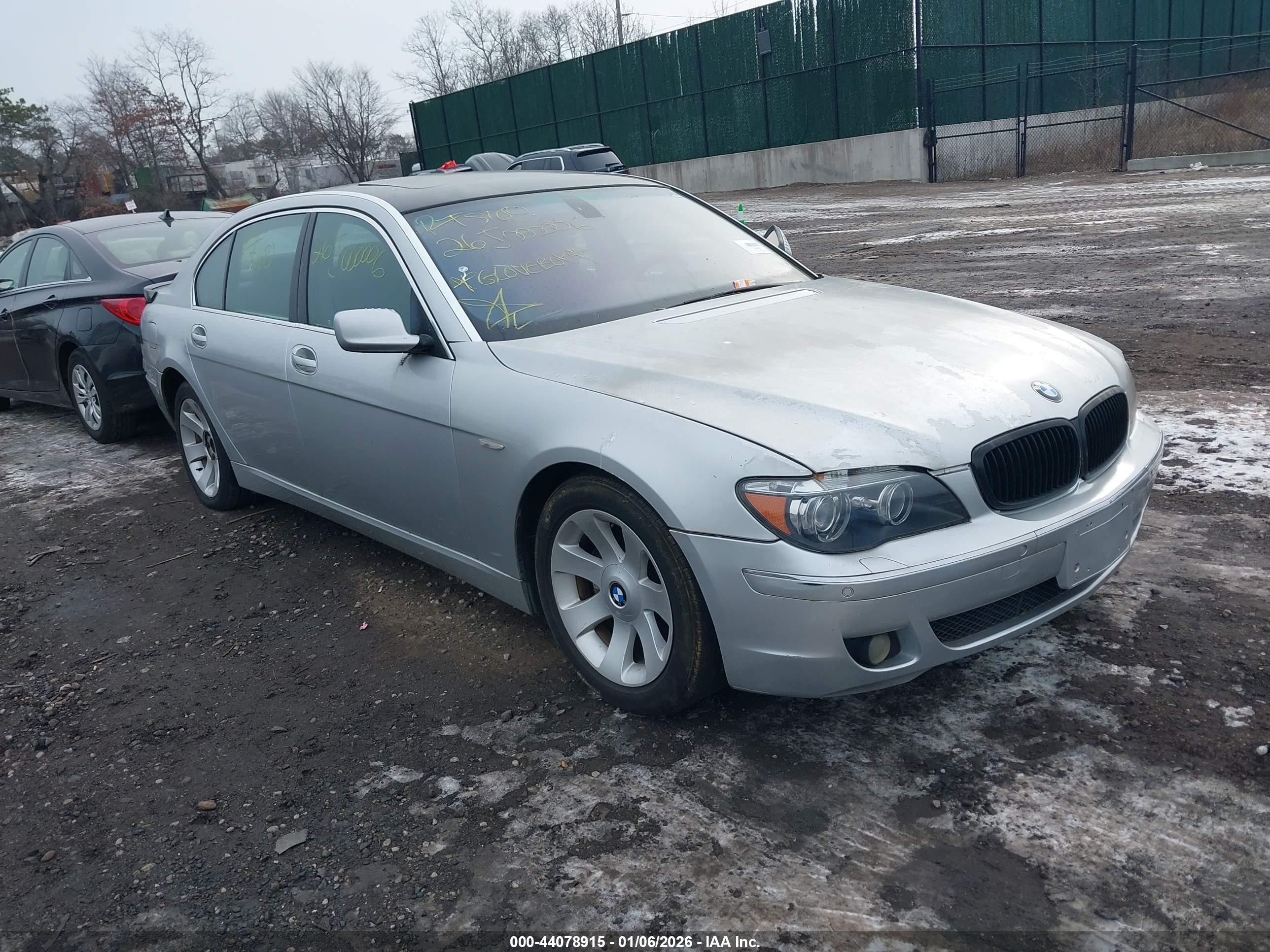 2006 Bmw 750li   Серебряный vin: WBAHN83506DT27703