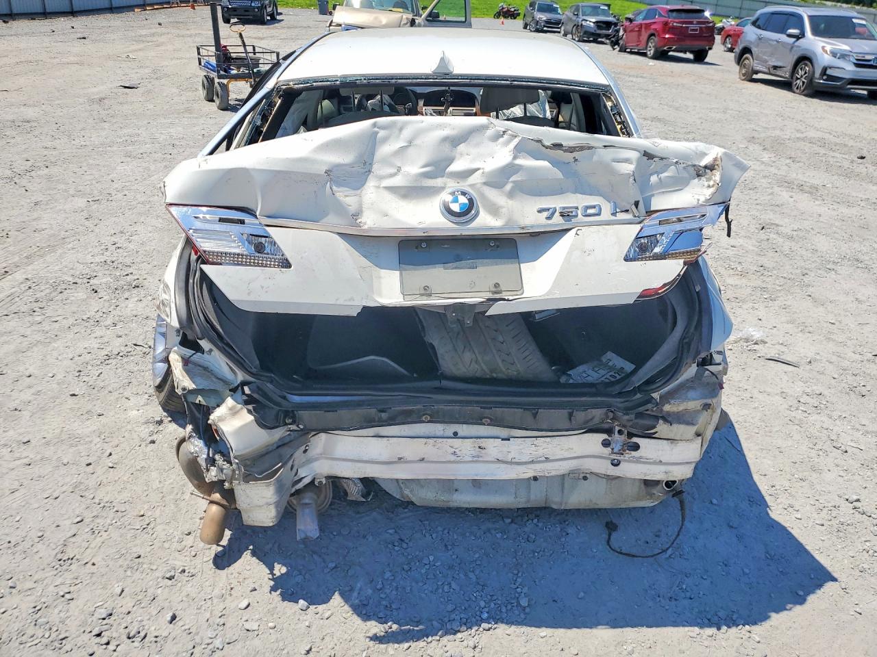 2006 Bmw 750 Li White vin: WBAHN83506DT28656